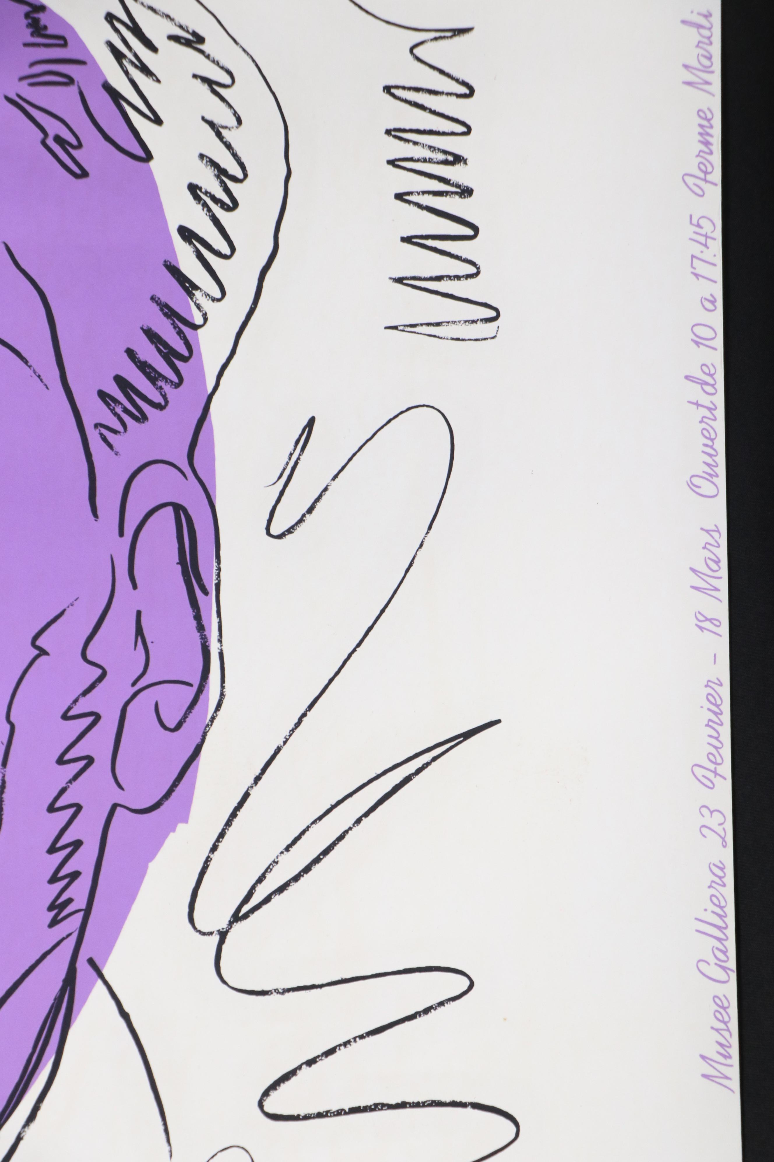 Andy Warhol Exhibition Poster for "Mao Musée Galliera," 1974