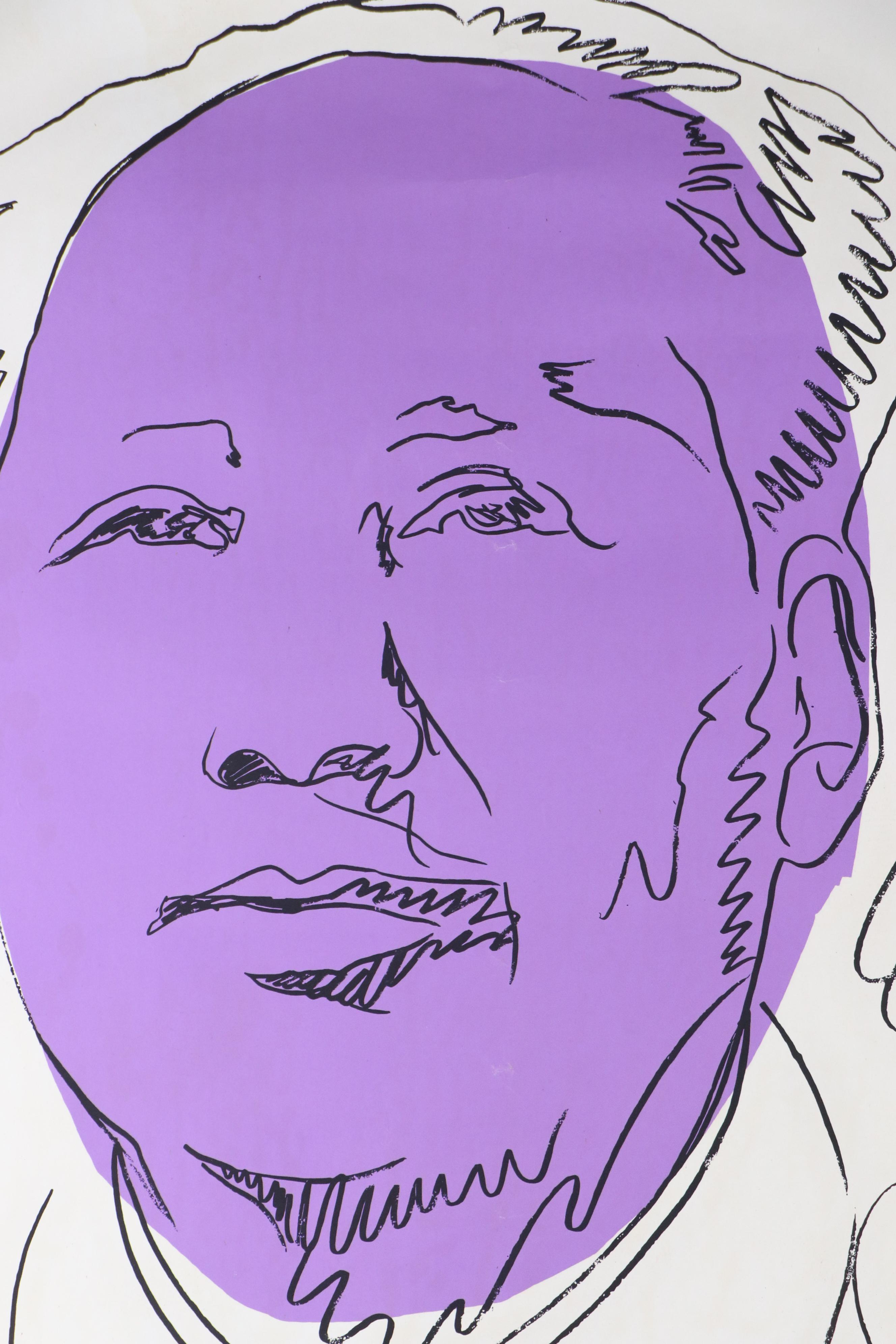 Andy Warhol Exhibition Poster for "Mao Musée Galliera," 1974