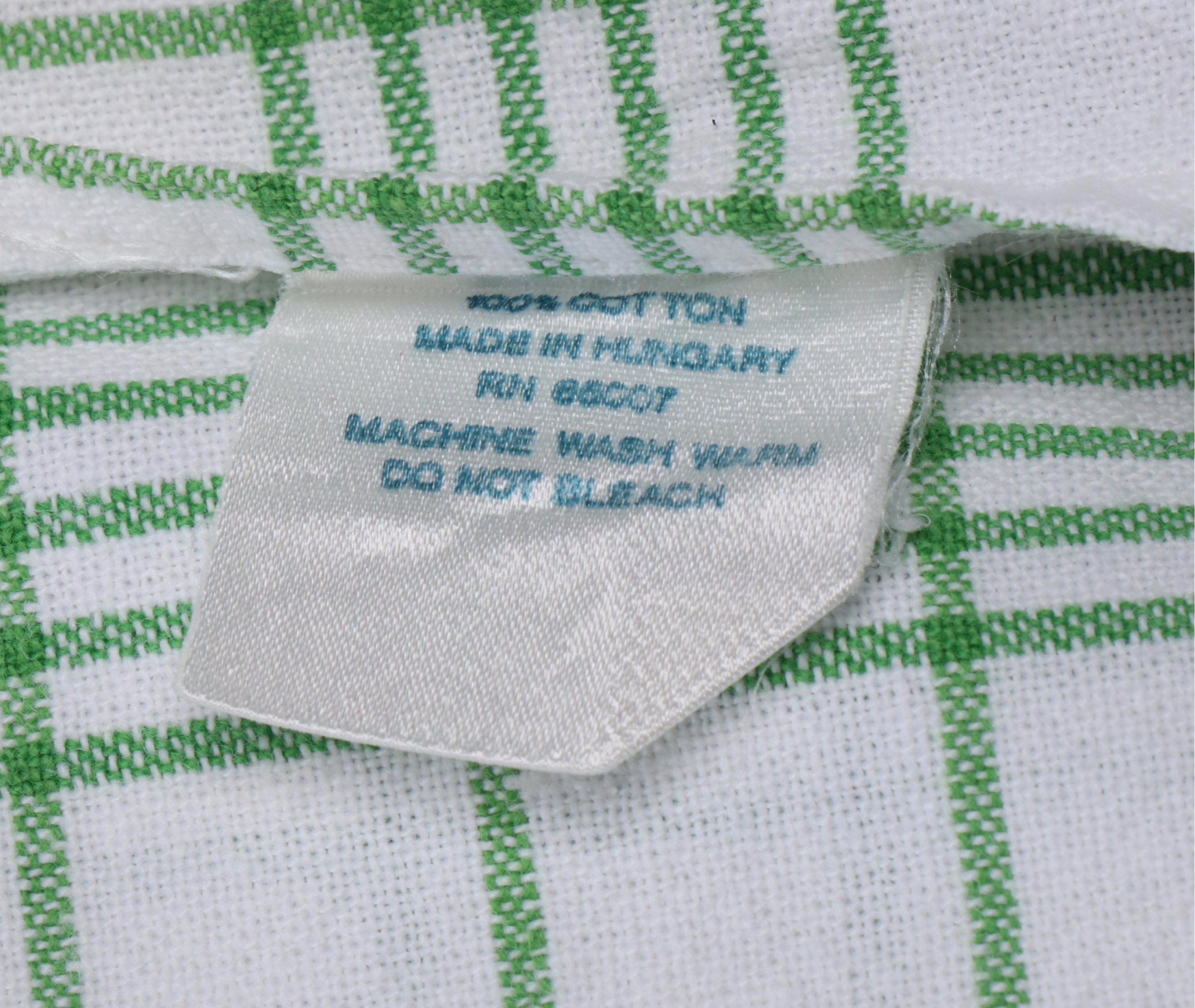 Hungarian Checkered Floral and Italian Corn Patterned Cotton Tablecloths