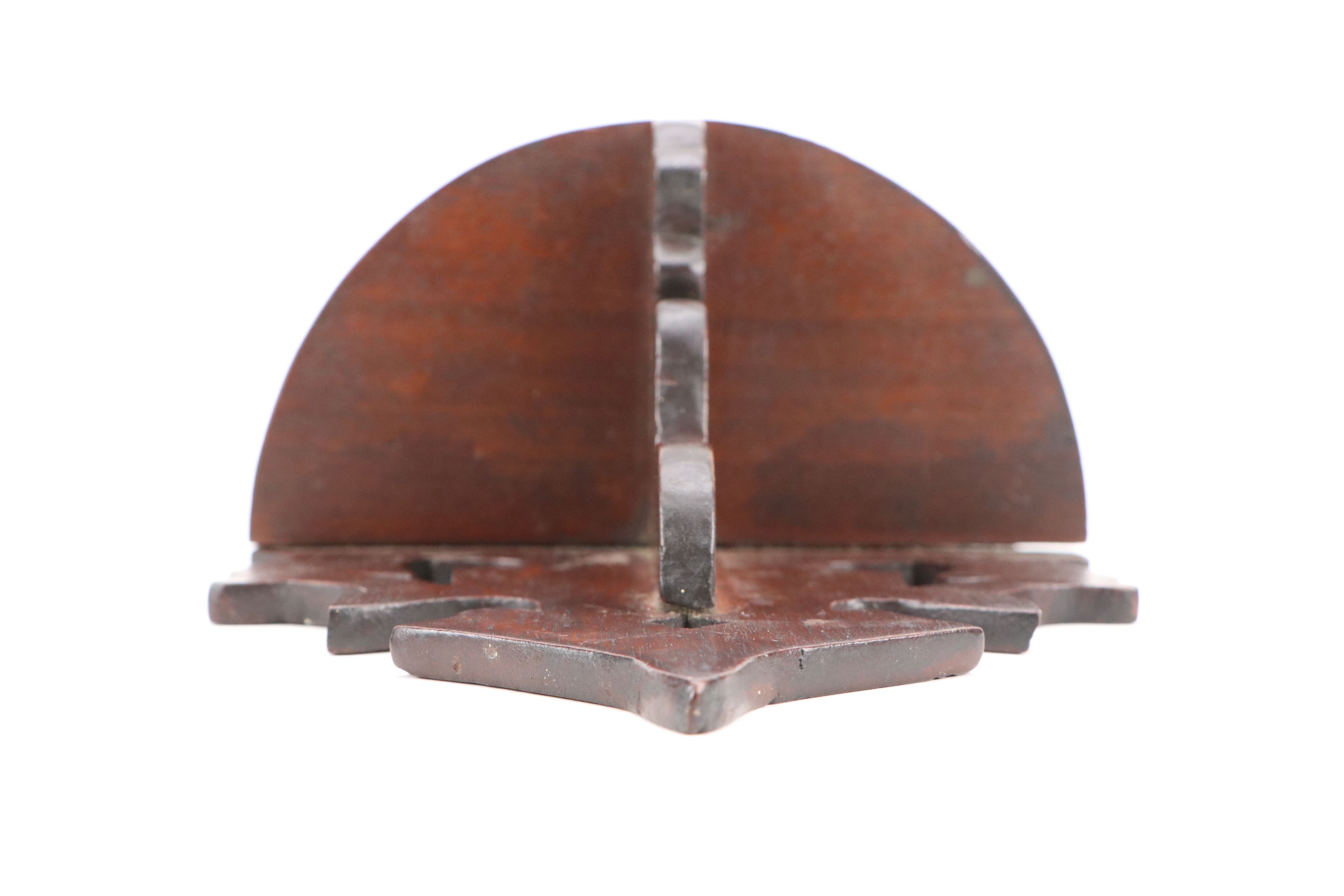 Victorian Hand-Carved Wood Wall Shelf, 1866