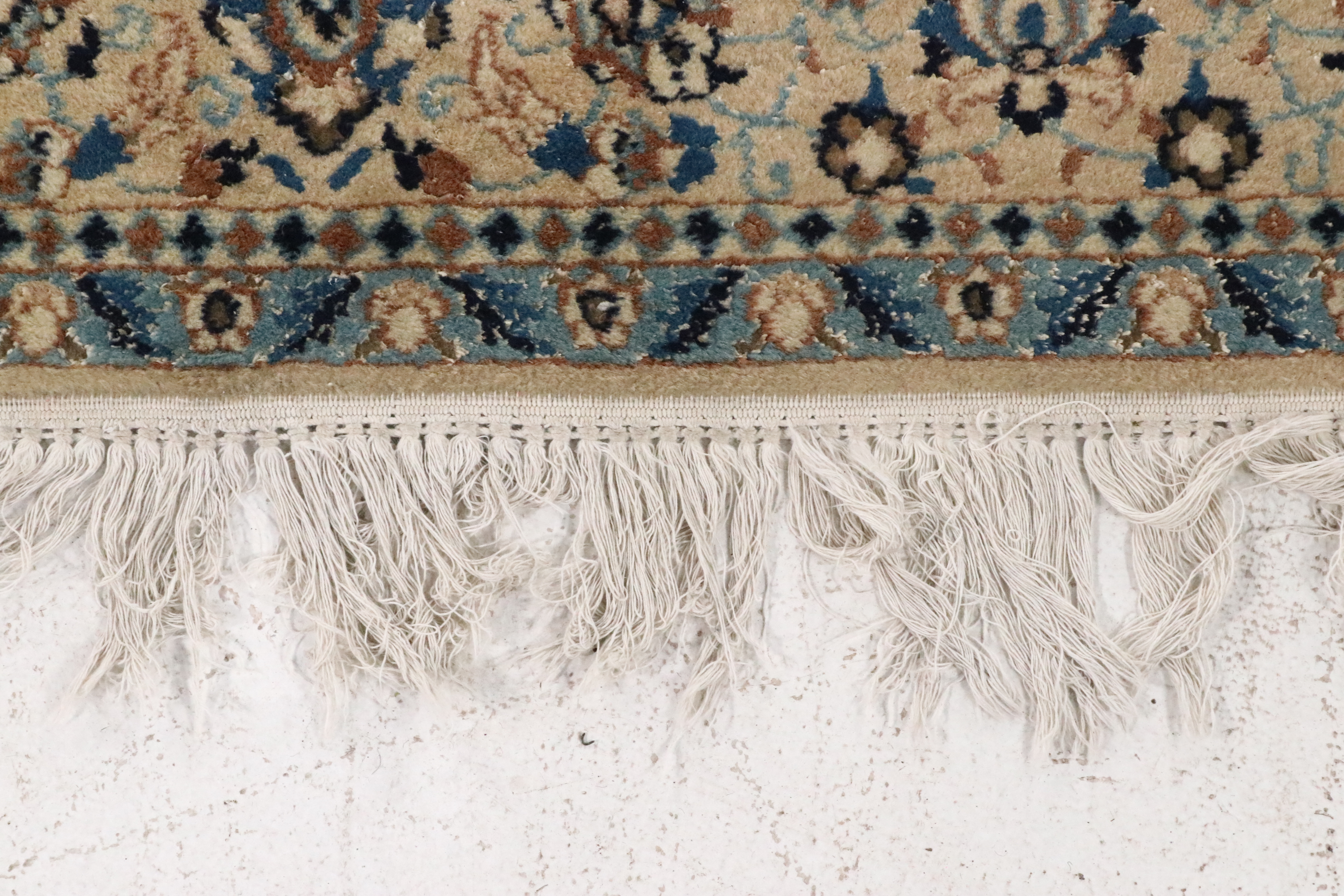 4'9 x 8'4 Hand-Knotted Persian Nain Area Rug