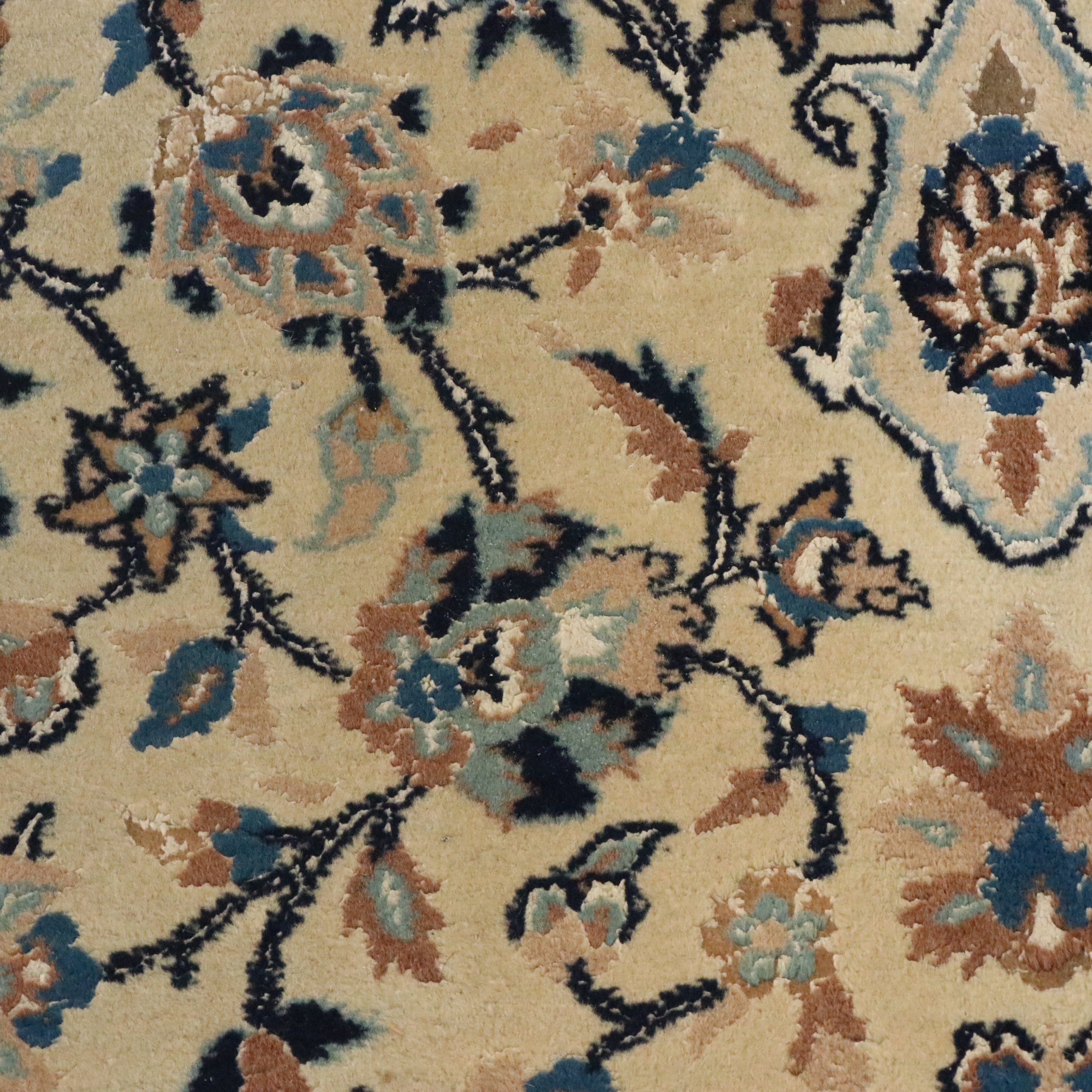 4'9 x 8'4 Hand-Knotted Persian Nain Area Rug