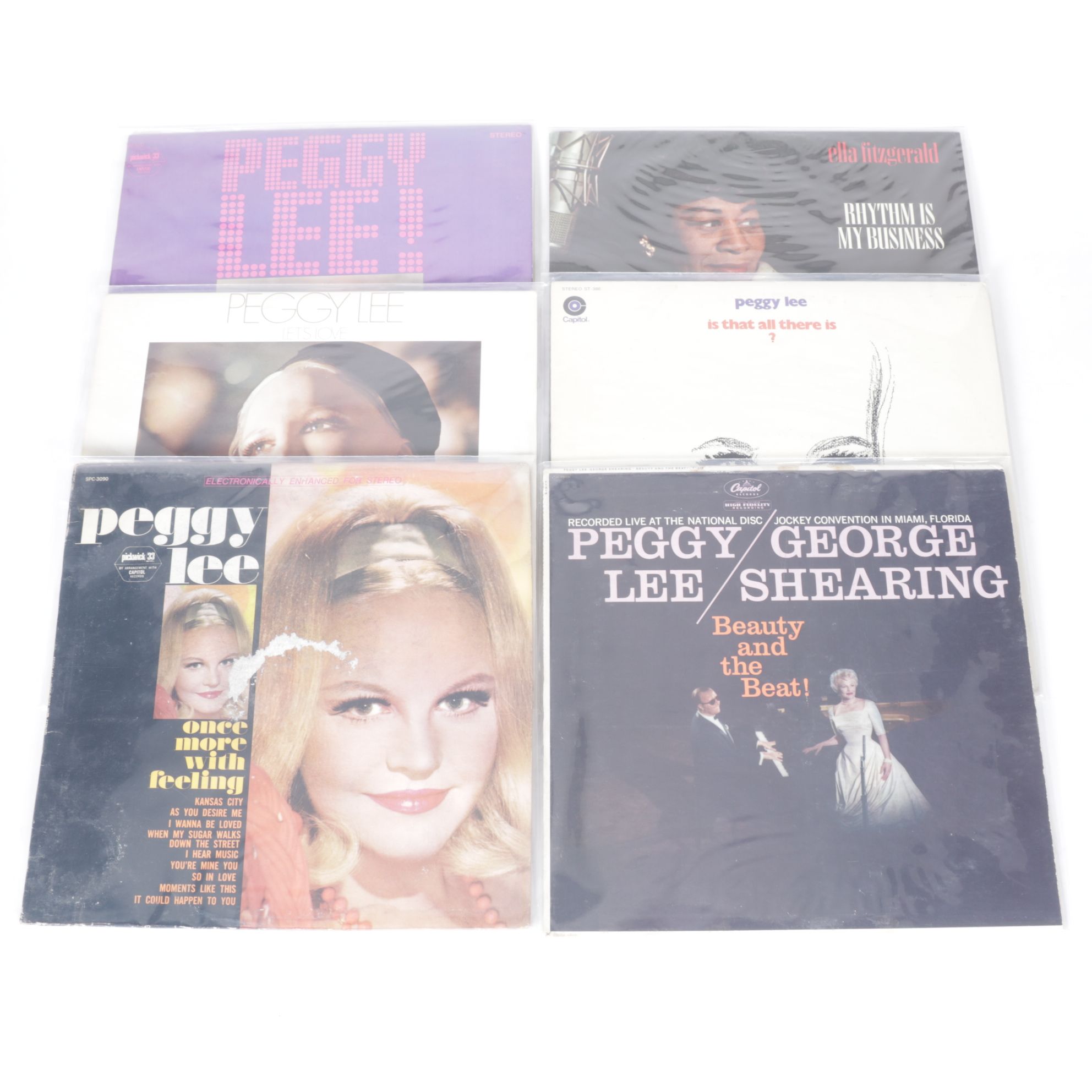 Ella Fitzgerald, Peggy Lee, Billie Holiday and More Vinyl Record Albums
