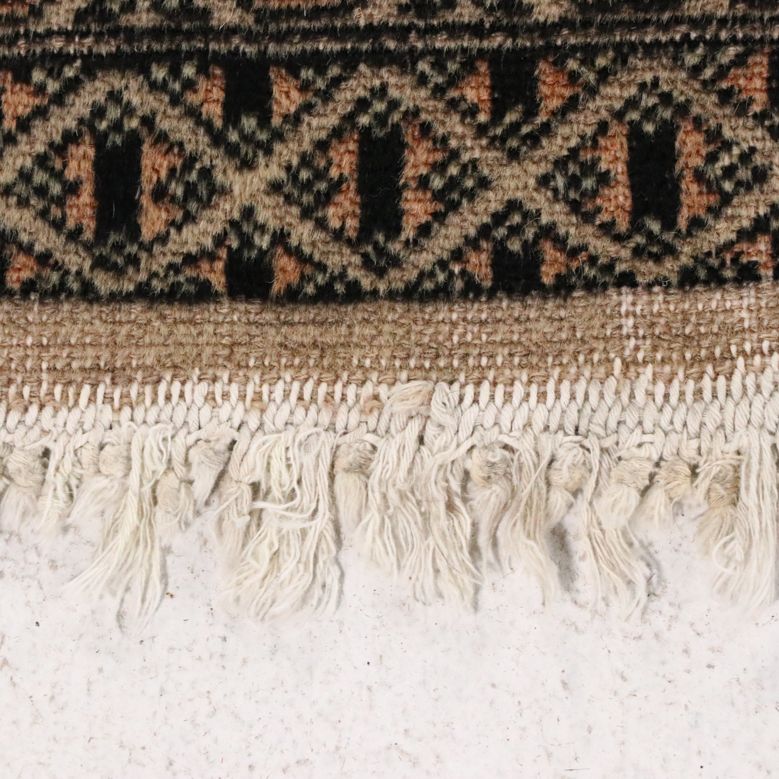 4'4 x 6'6 Hand-Knotted Pakistani Bokhara Area Rug