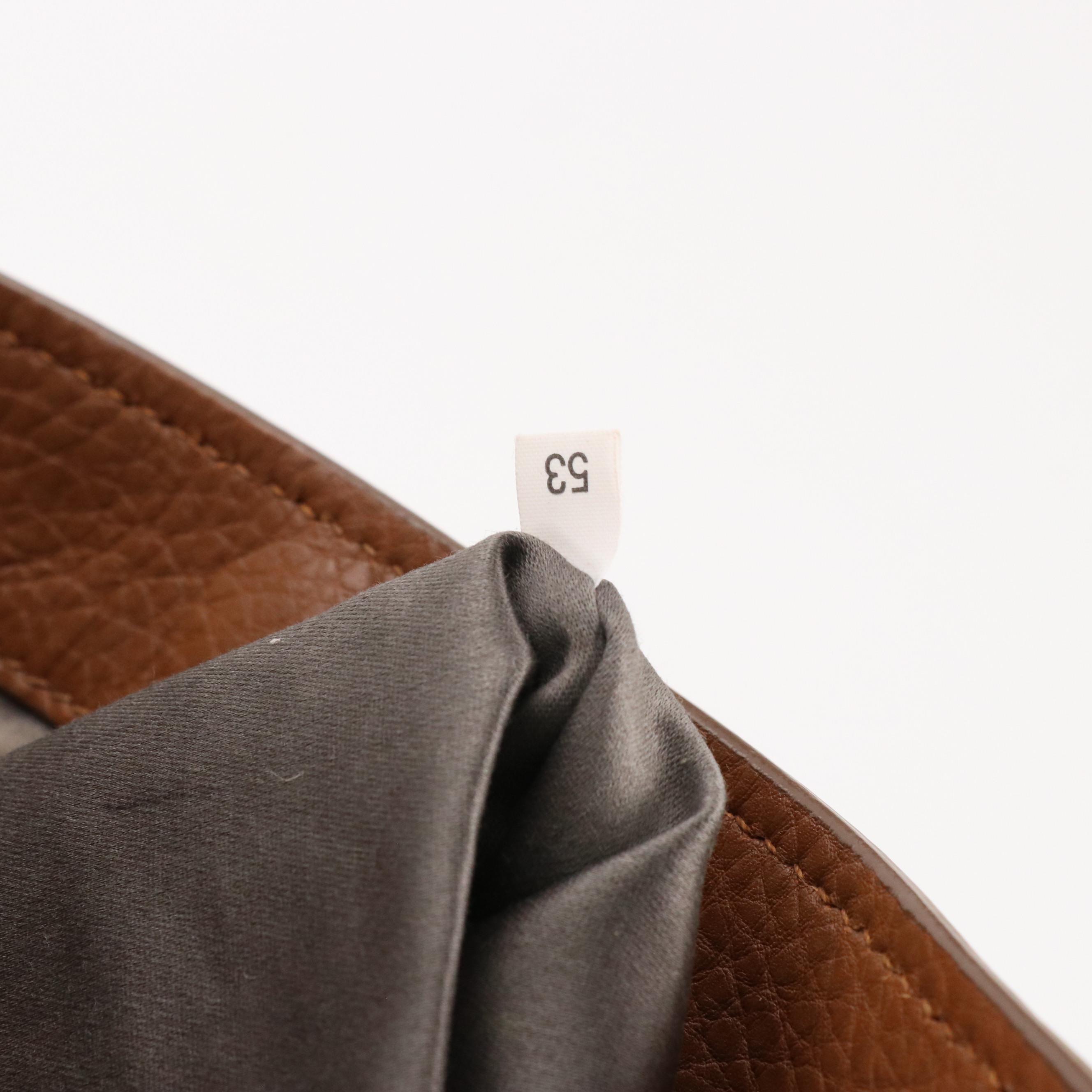 Miu Miu Large Top Handle Tote in Caramel Brown Calfskin Leather