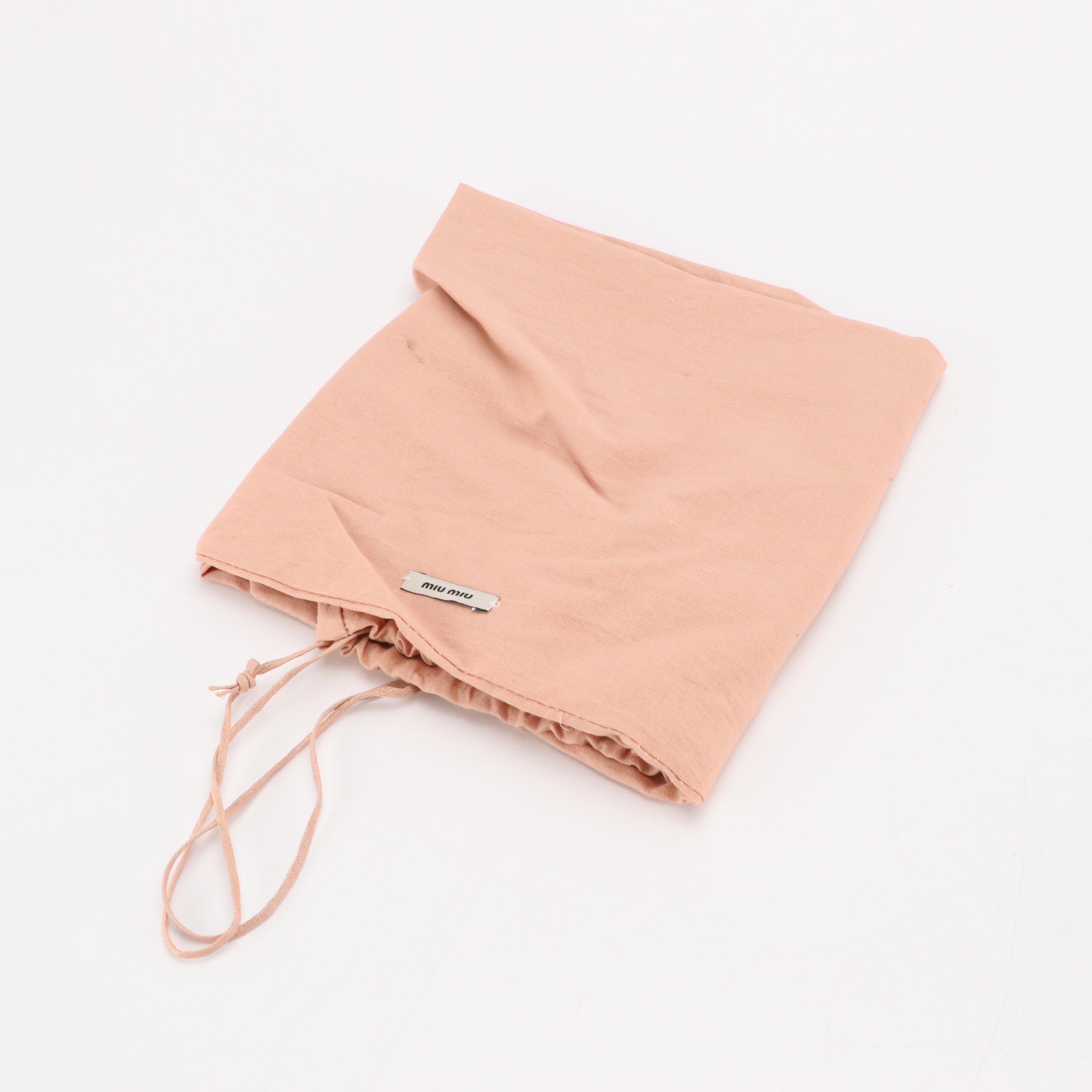 Miu Miu Large Top Handle Tote in Caramel Brown Calfskin Leather