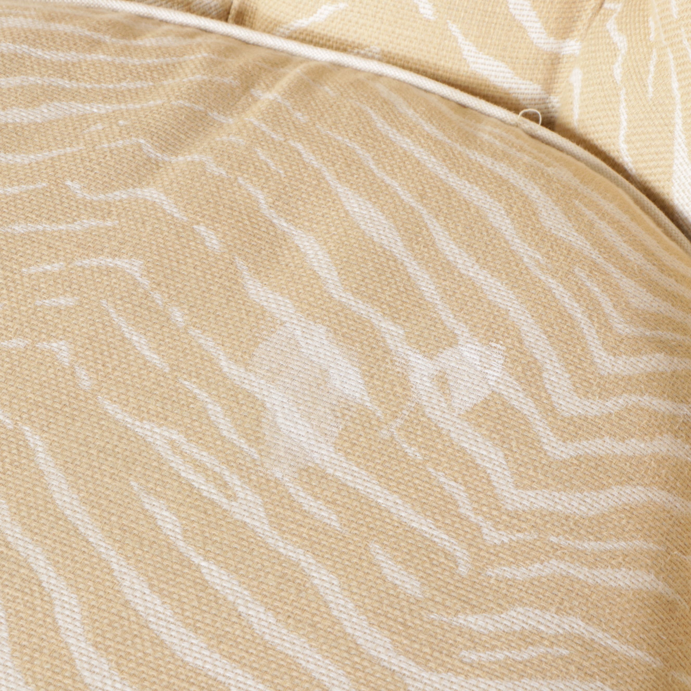 William Douglass Blonde Zebra Print Tufted and Upholstered Chaise Lounge