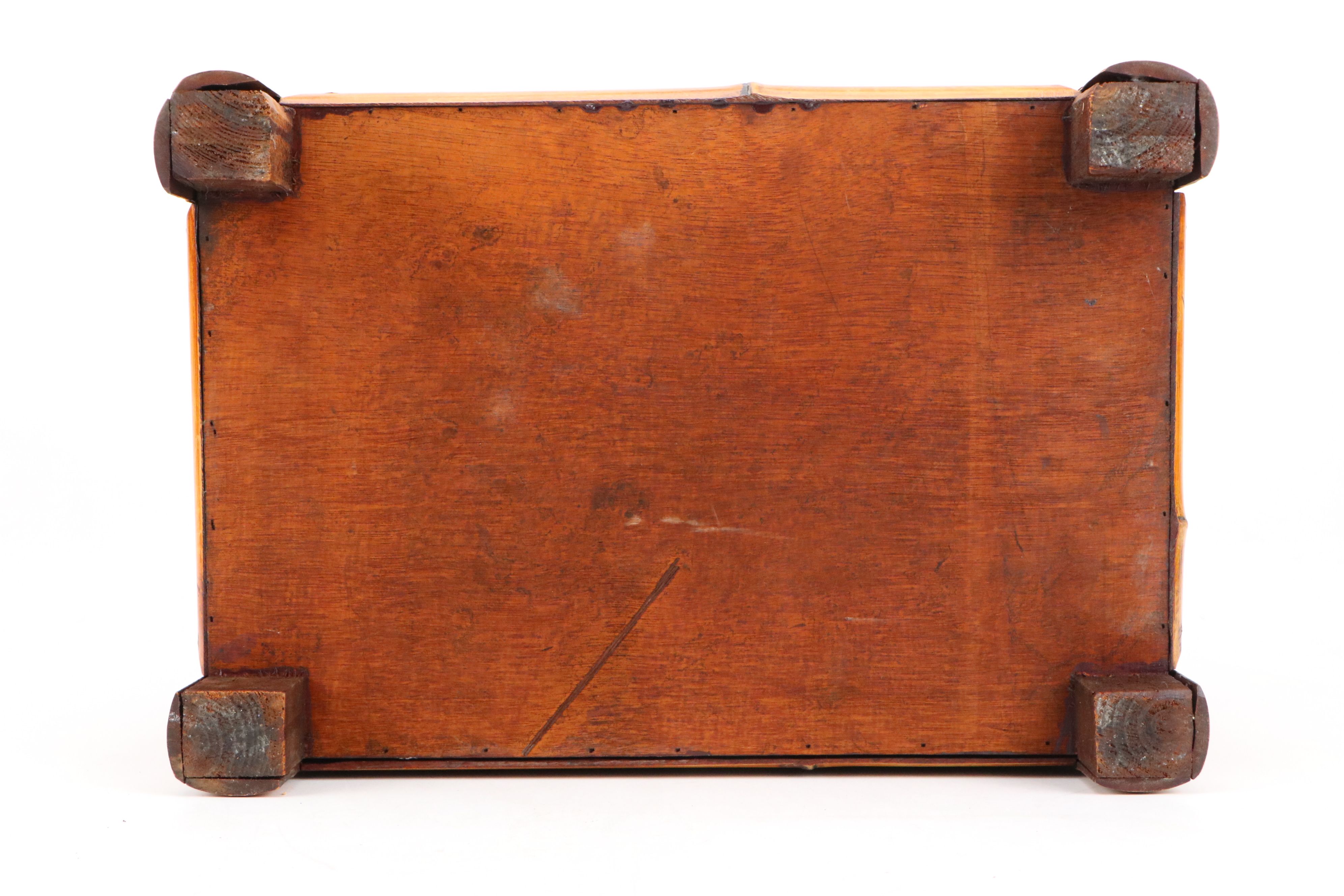 Handmade Bamboo and Rattan Chest with Butterfly Motif