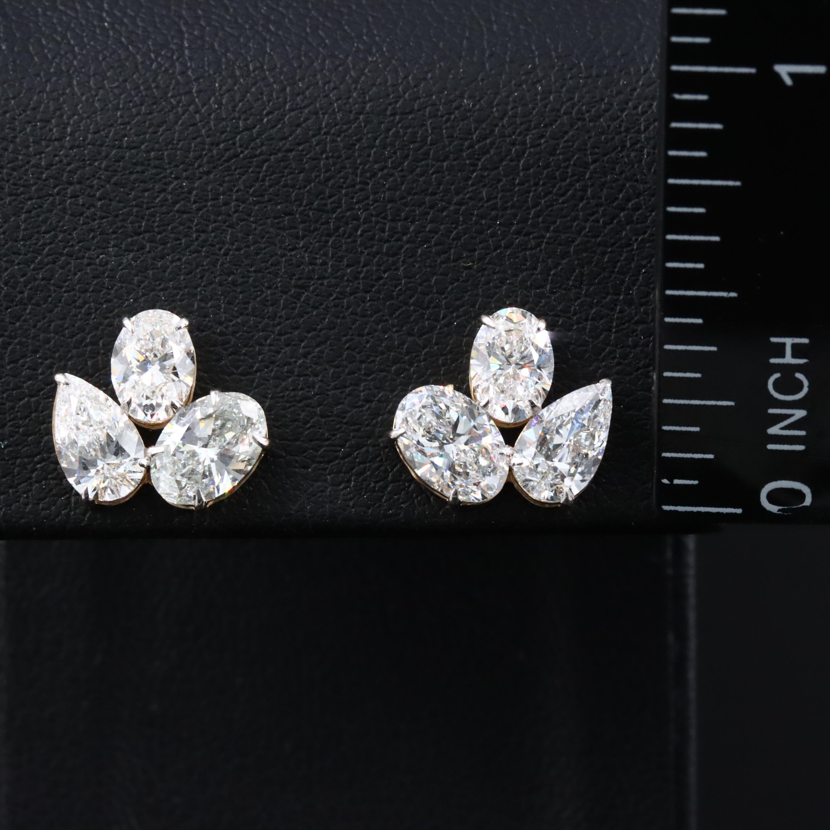 14K 3.74 CTW Lab Grown Diamond Earrings