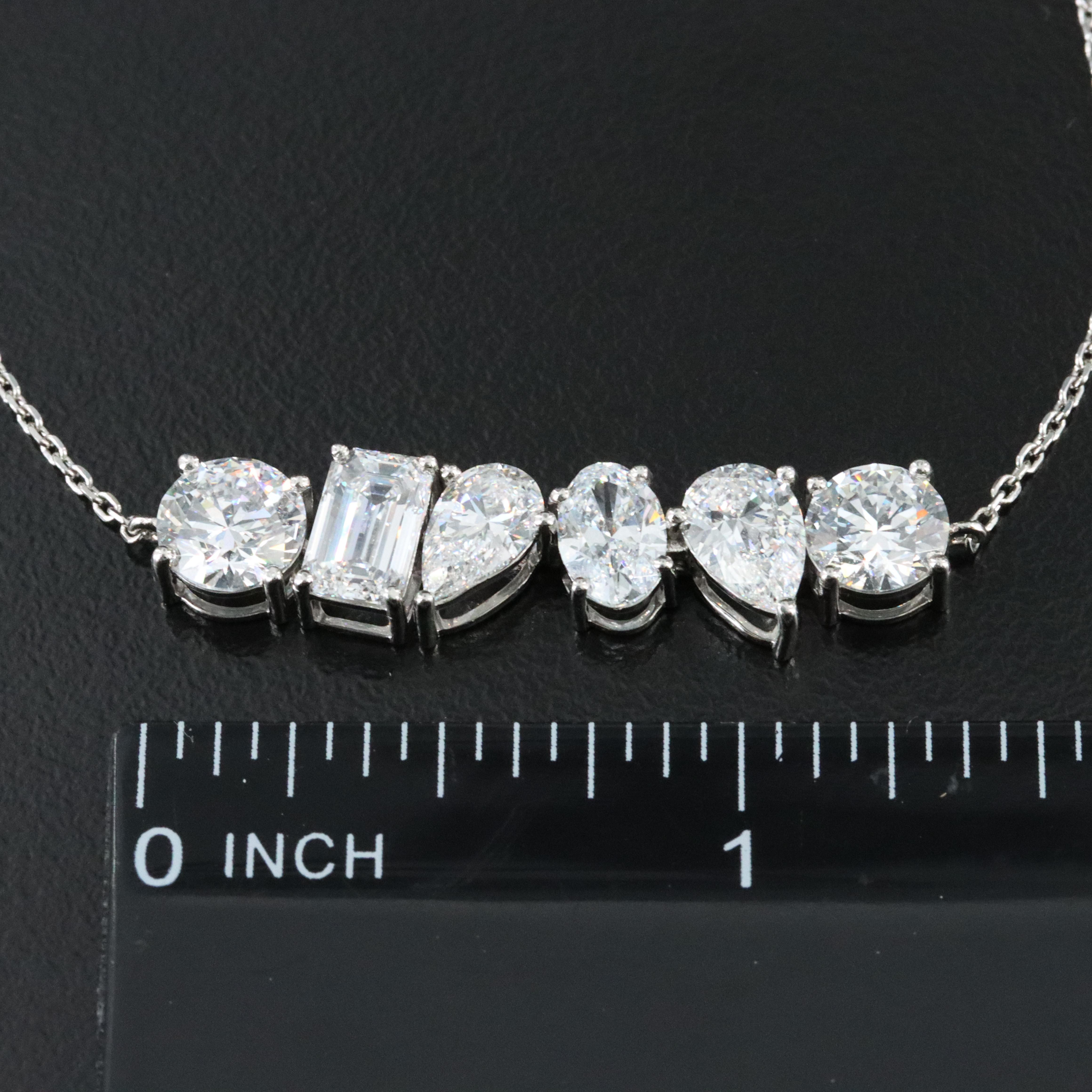 Platinum 4.90 CTW Lab Grown Diamond Bracelet