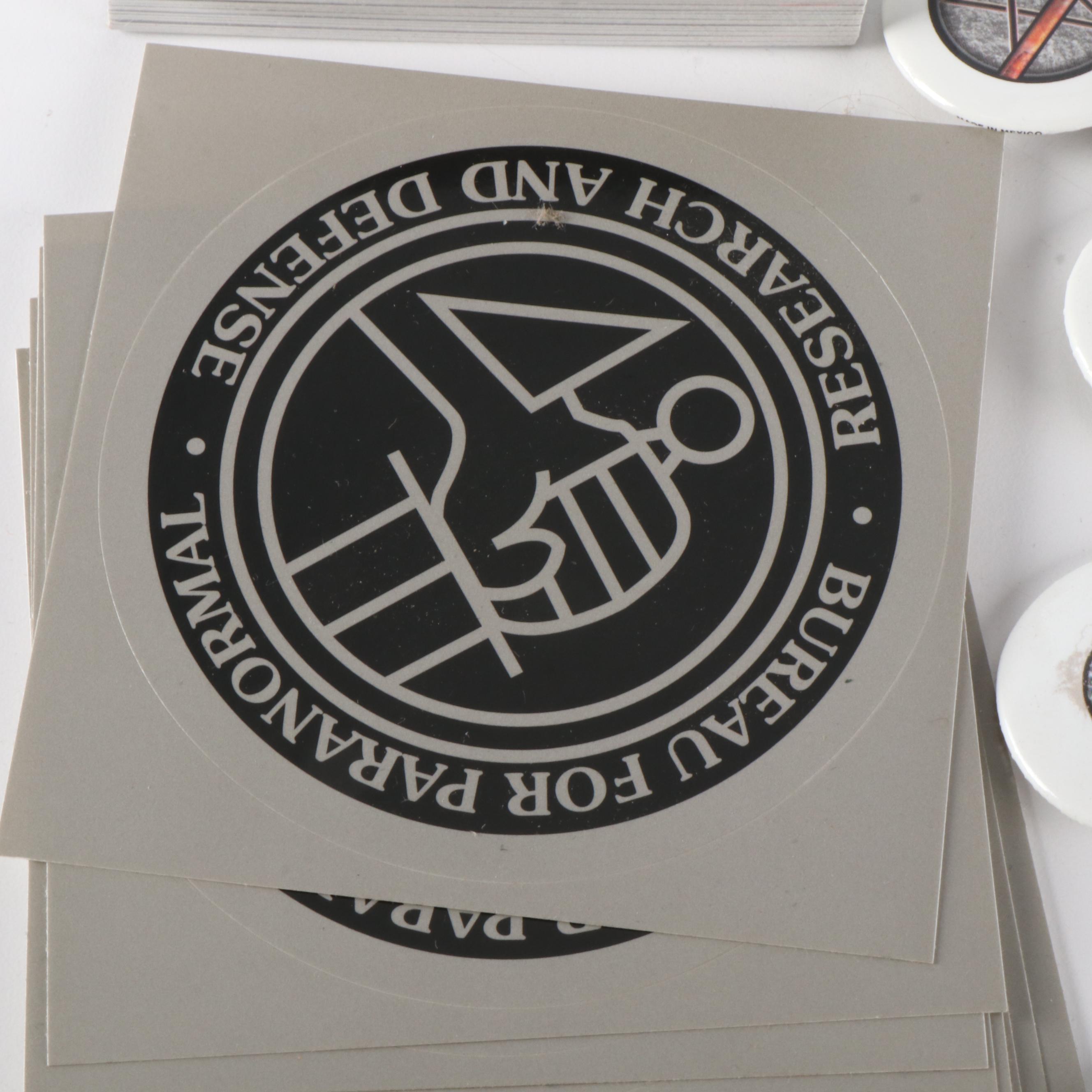 Comic Book Previews, Buttons, Stickers and Stamps