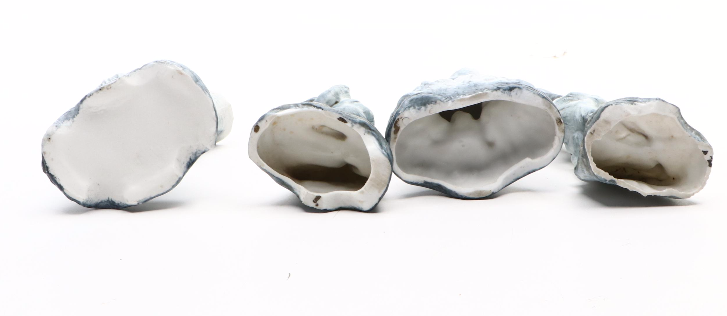 German Bisque Dwarf Band and Other Figurines, Late 19th/Early 20th Century