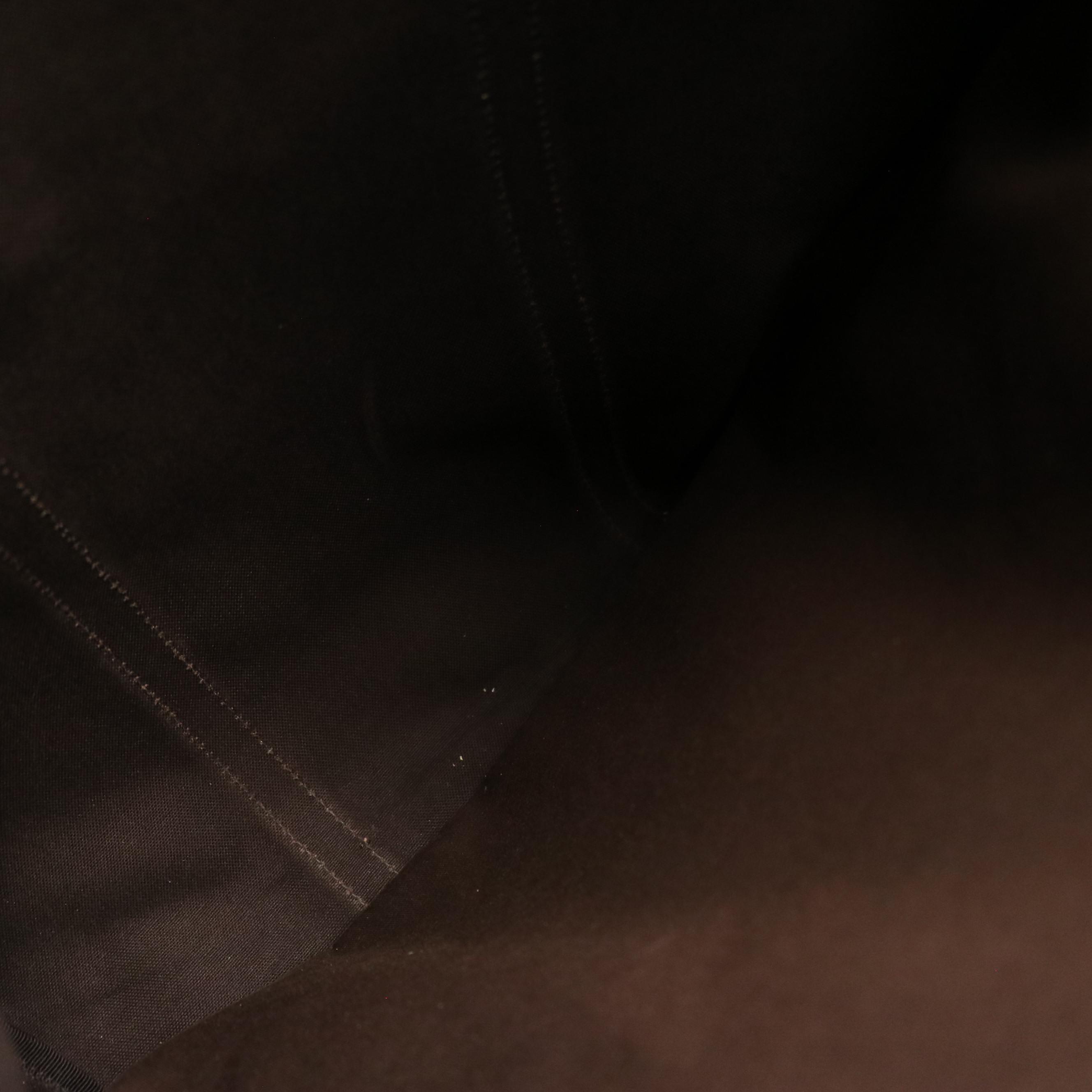 Gucci Vertical Joy Tote in GG Supreme Canvas and Dark Brown Leather Trim