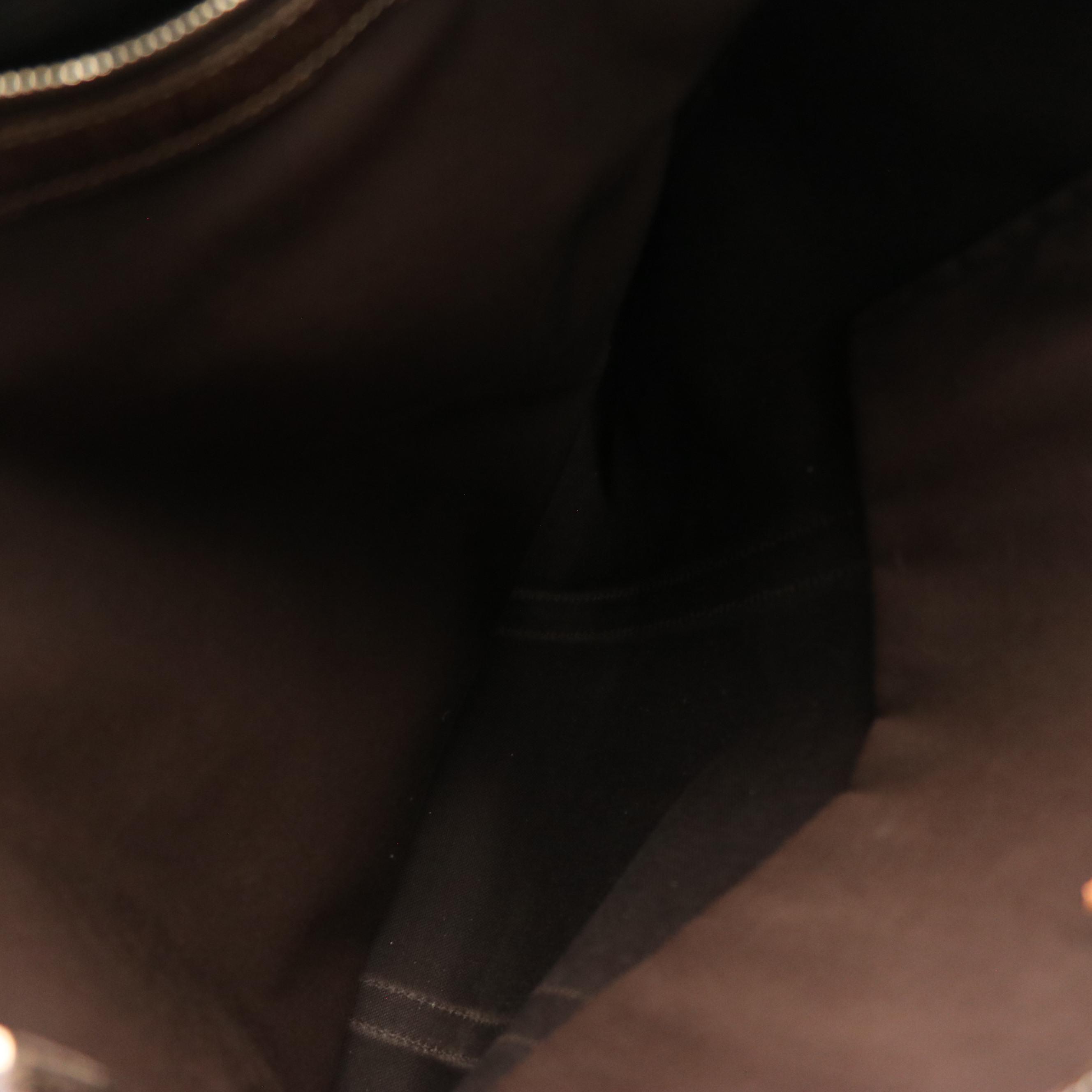 Gucci Vertical Joy Tote in GG Supreme Canvas and Dark Brown Leather Trim