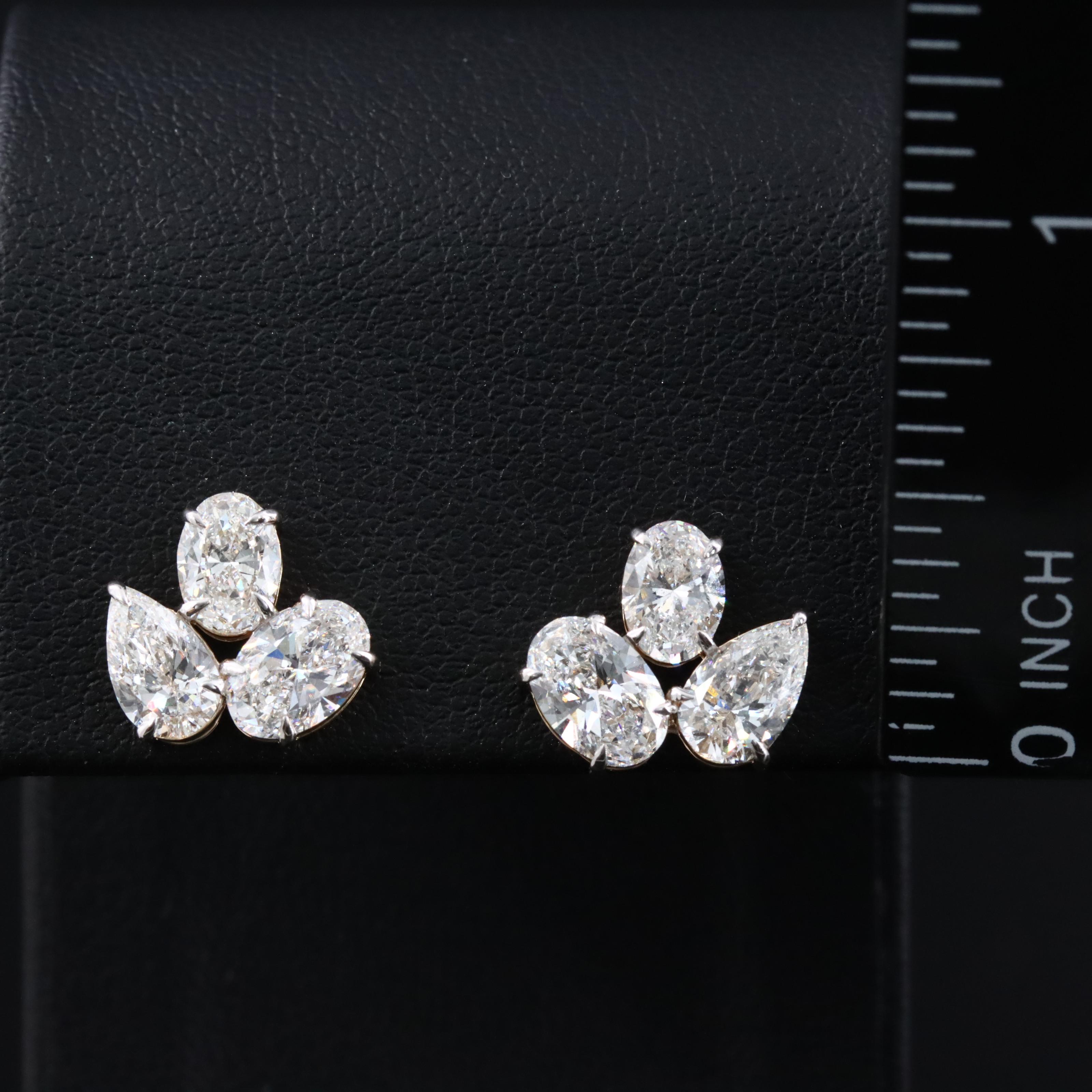 14K 3.63 CTW Lab Grown Diamond Earrings