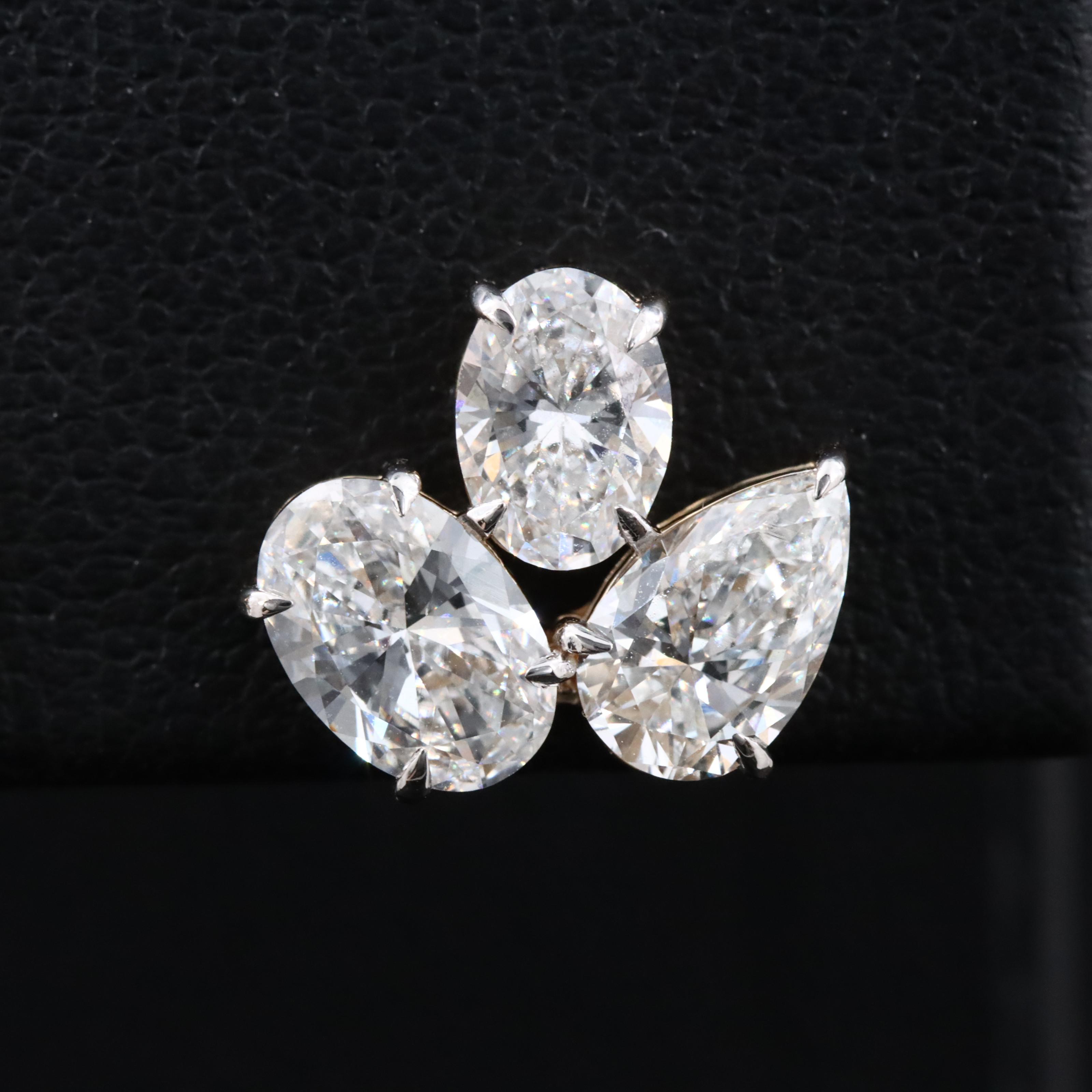 14K 3.63 CTW Lab Grown Diamond Earrings