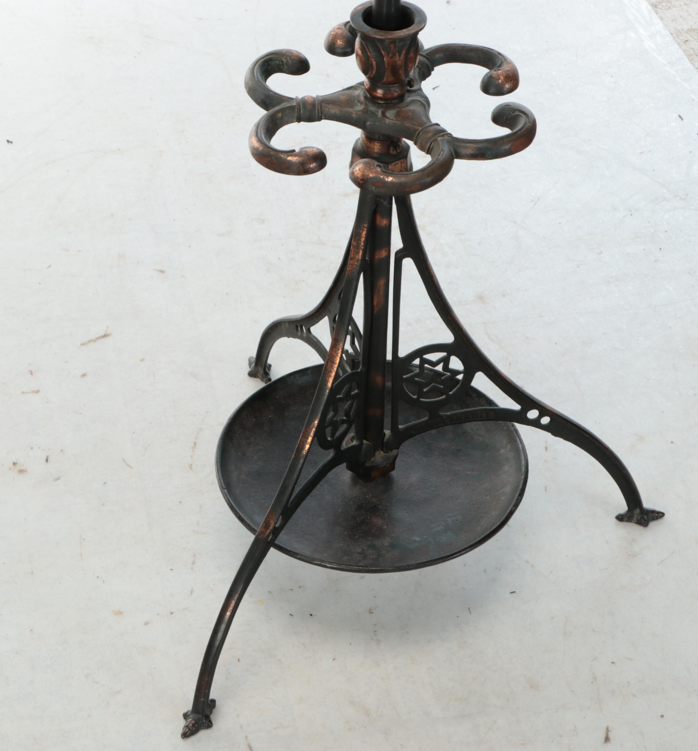 Art Nouveau Style Cast Iron Coat Rack and Umbrella Stand, Early 20th Century