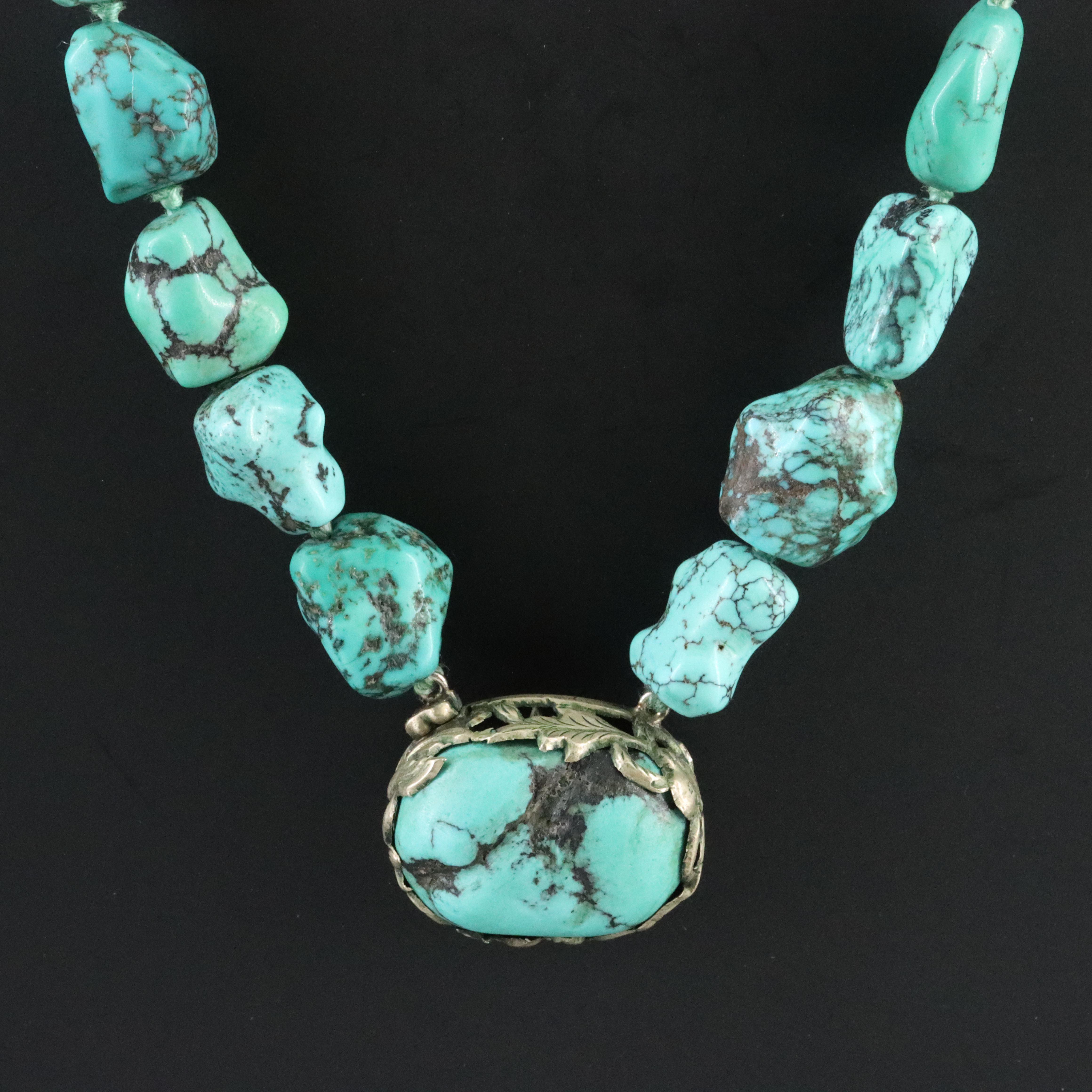 Turquoise Bead Necklace