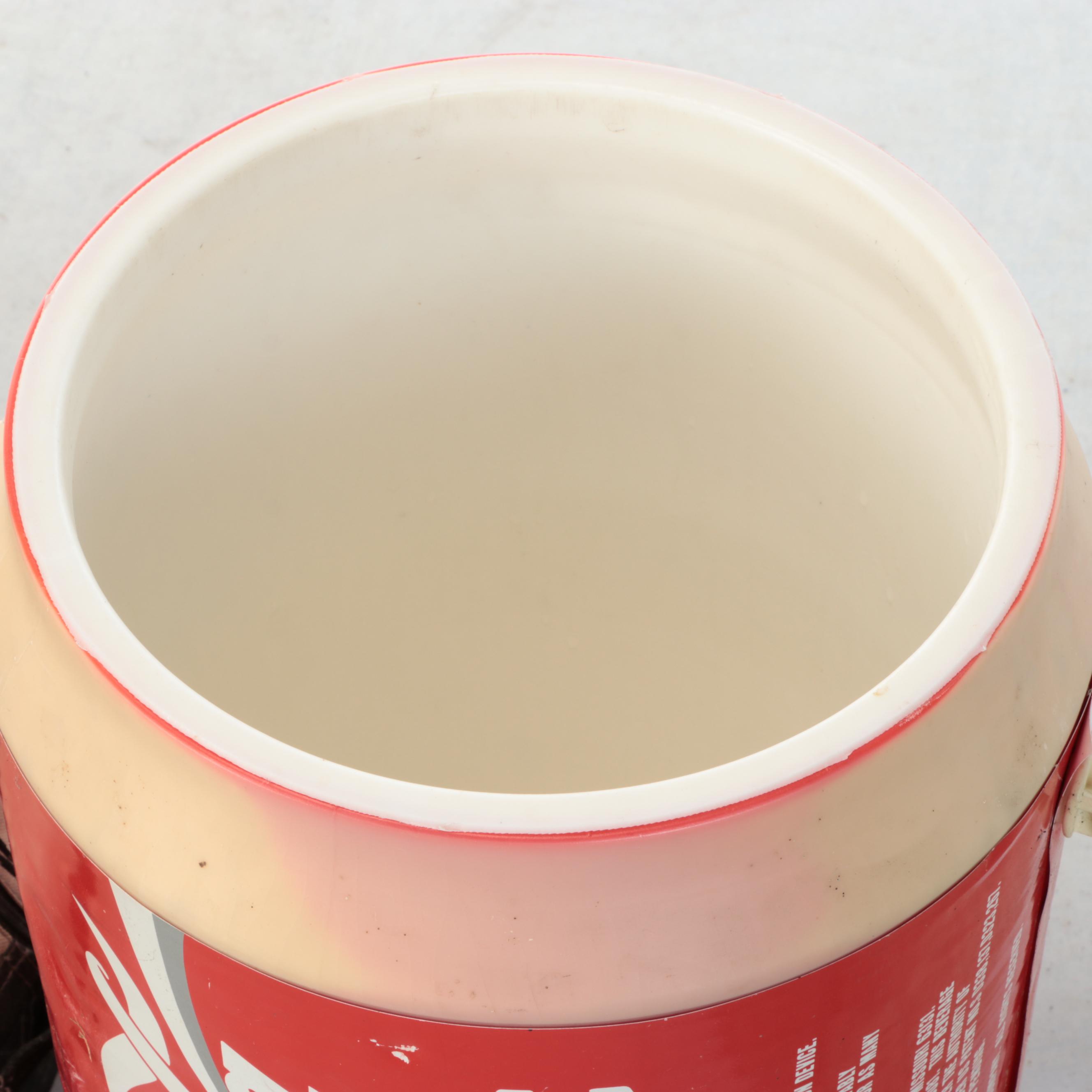 Coca-Cola Classic Cooler with Eddie Bauer Duffel Bag Tent