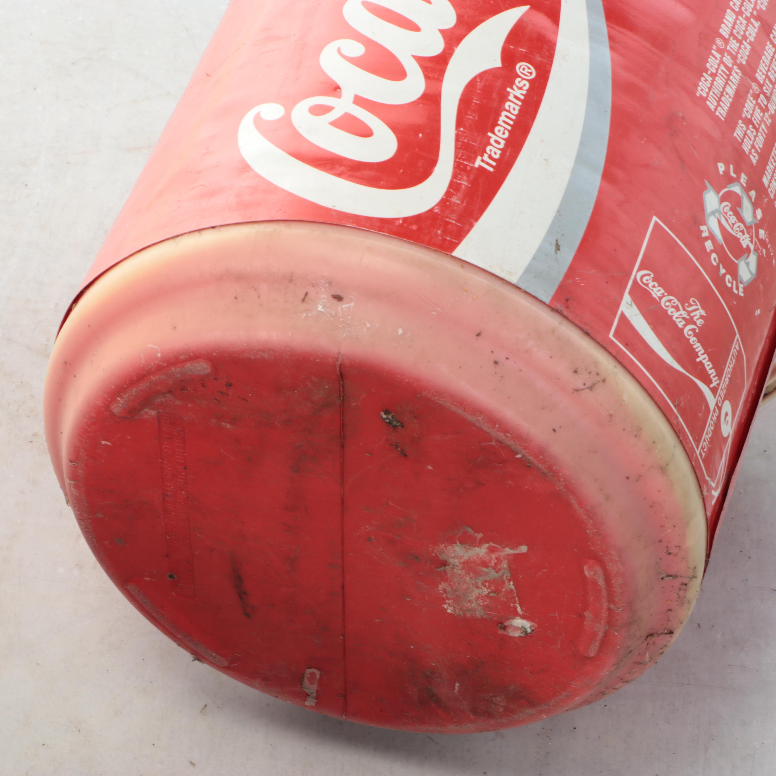 Coca-Cola Classic Cooler with Eddie Bauer Duffel Bag Tent