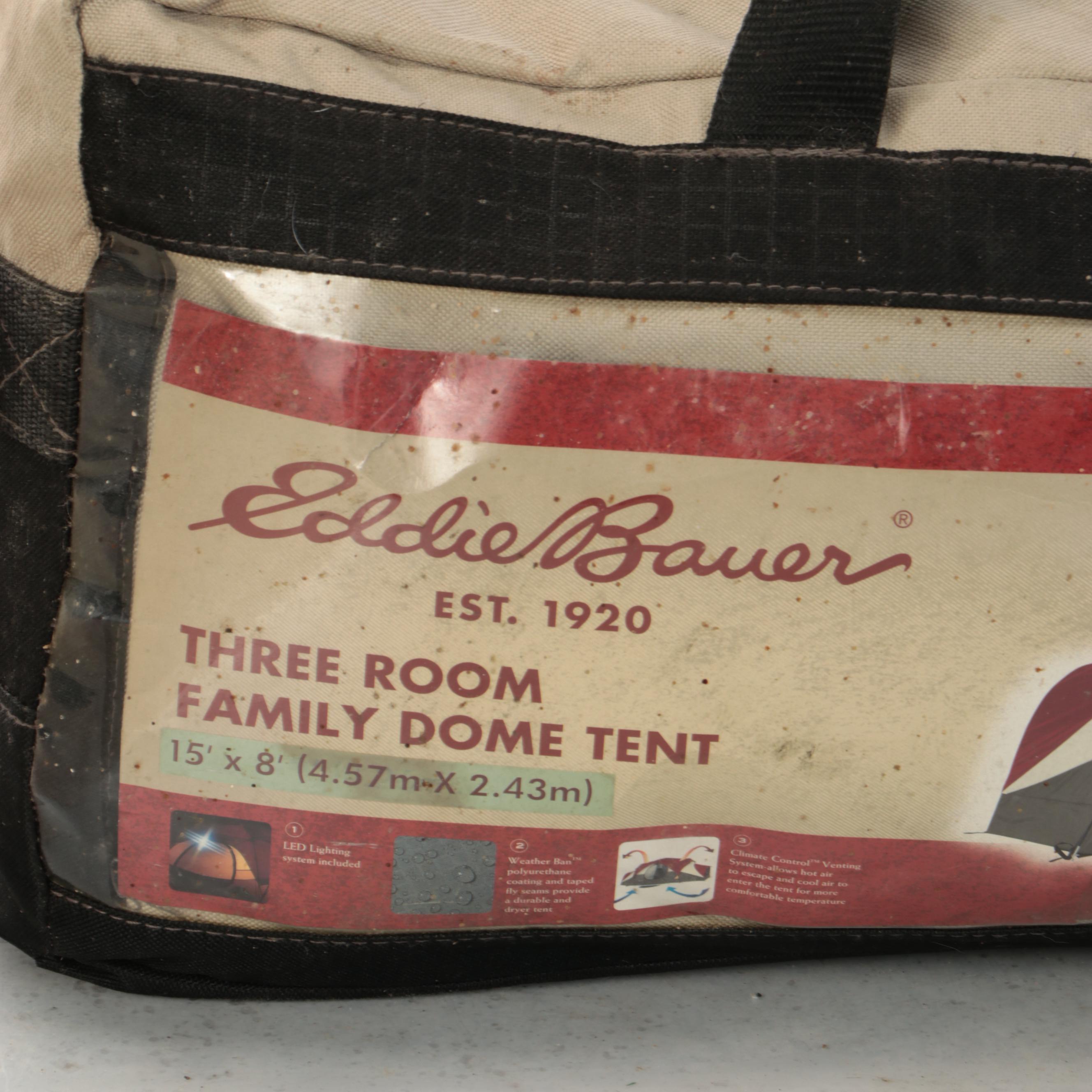 Coca-Cola Classic Cooler with Eddie Bauer Duffel Bag Tent