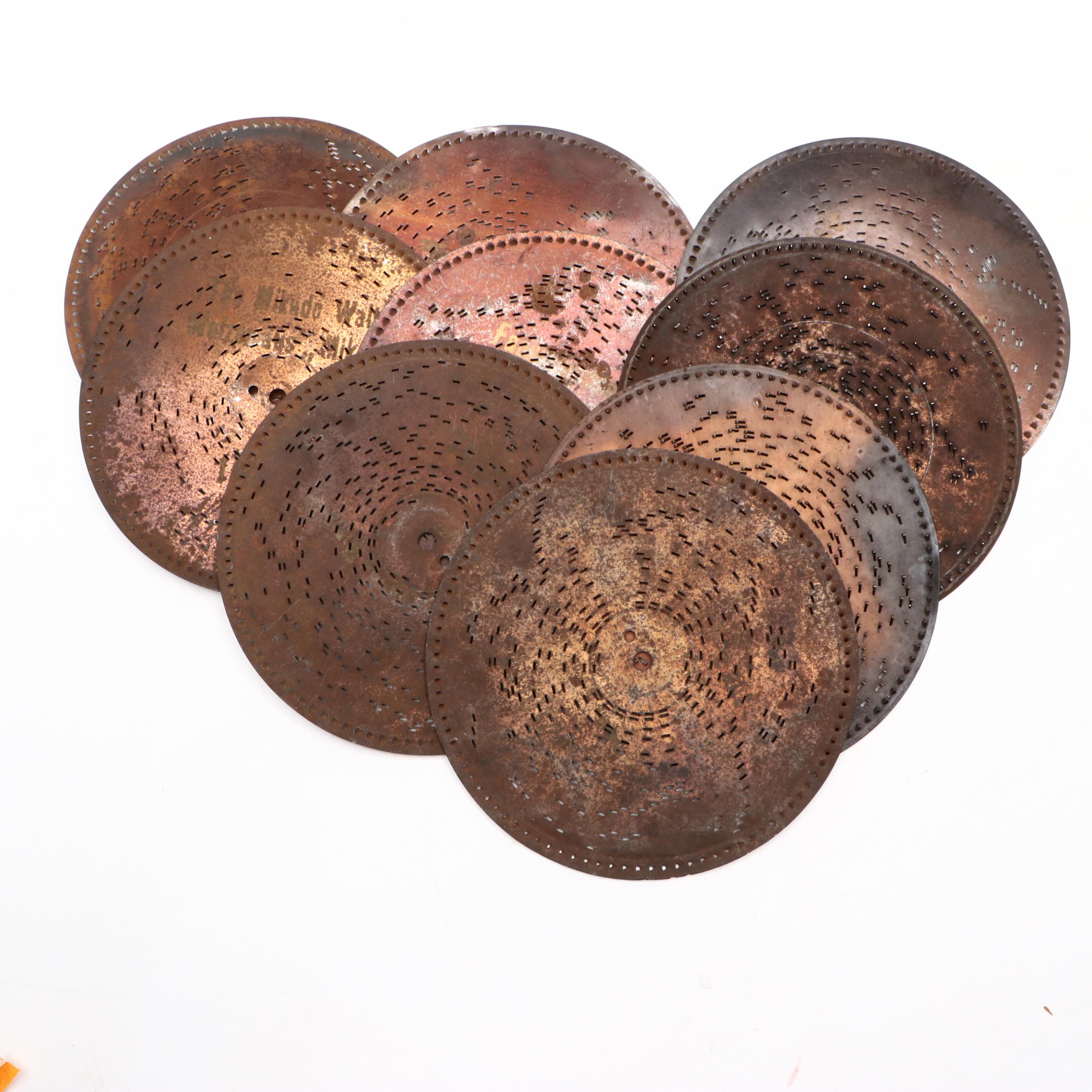 Monopol Wooden Disc Music Box with Monopol Discs