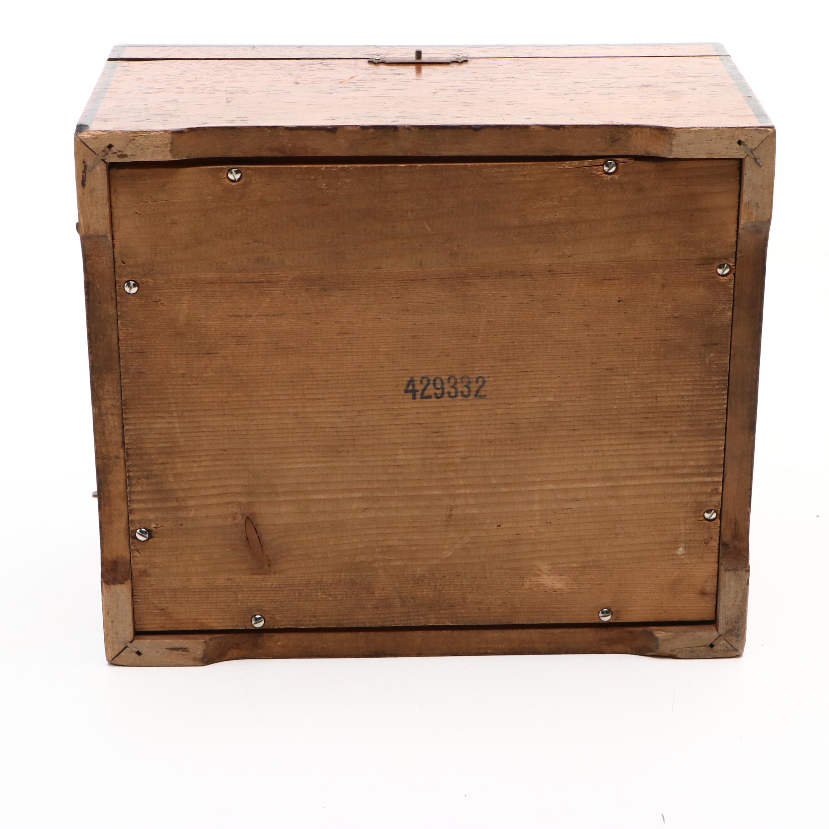 Monopol Wooden Disc Music Box with Monopol Discs