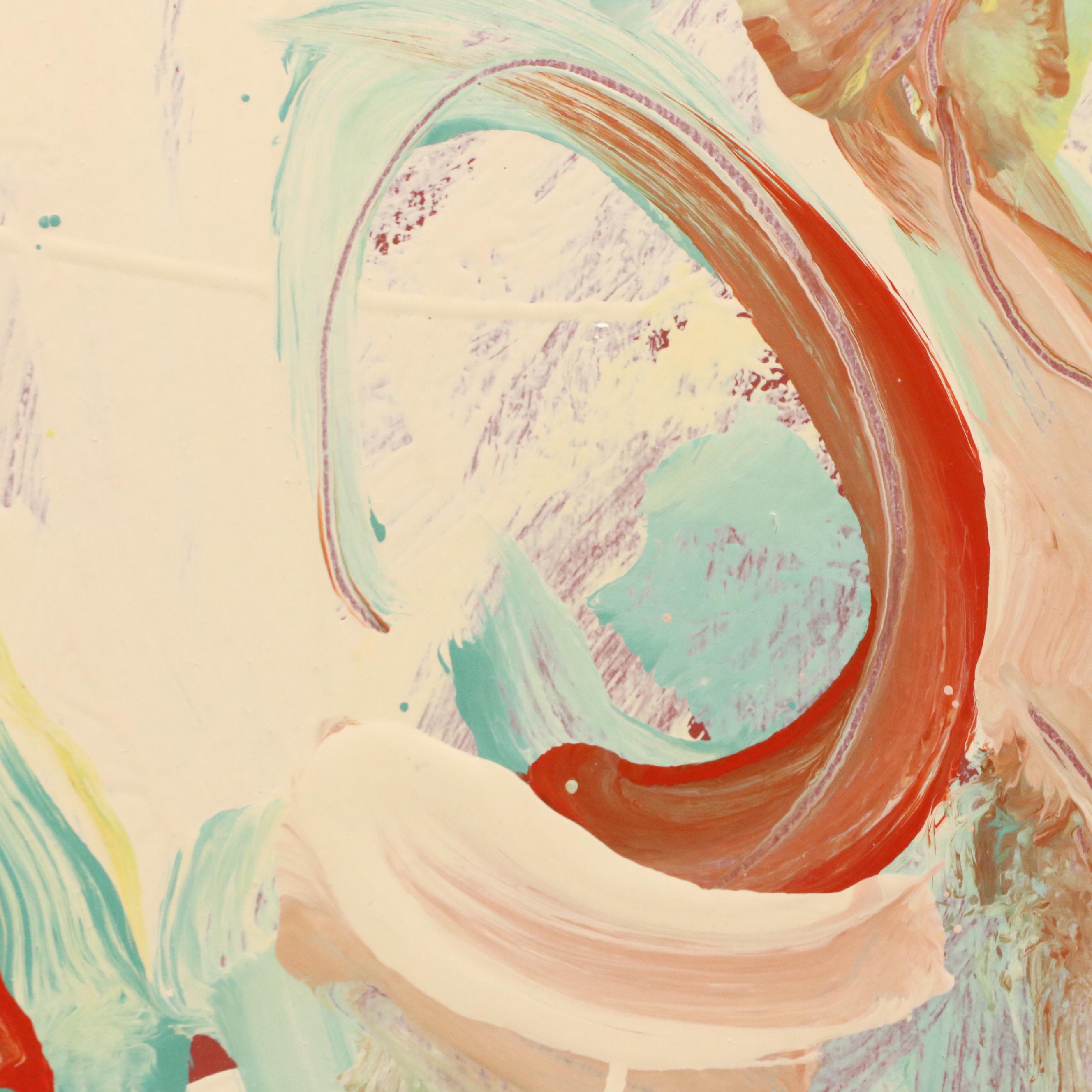 Jack Meanwell Abstract Modern Acrylic Painting, 1980