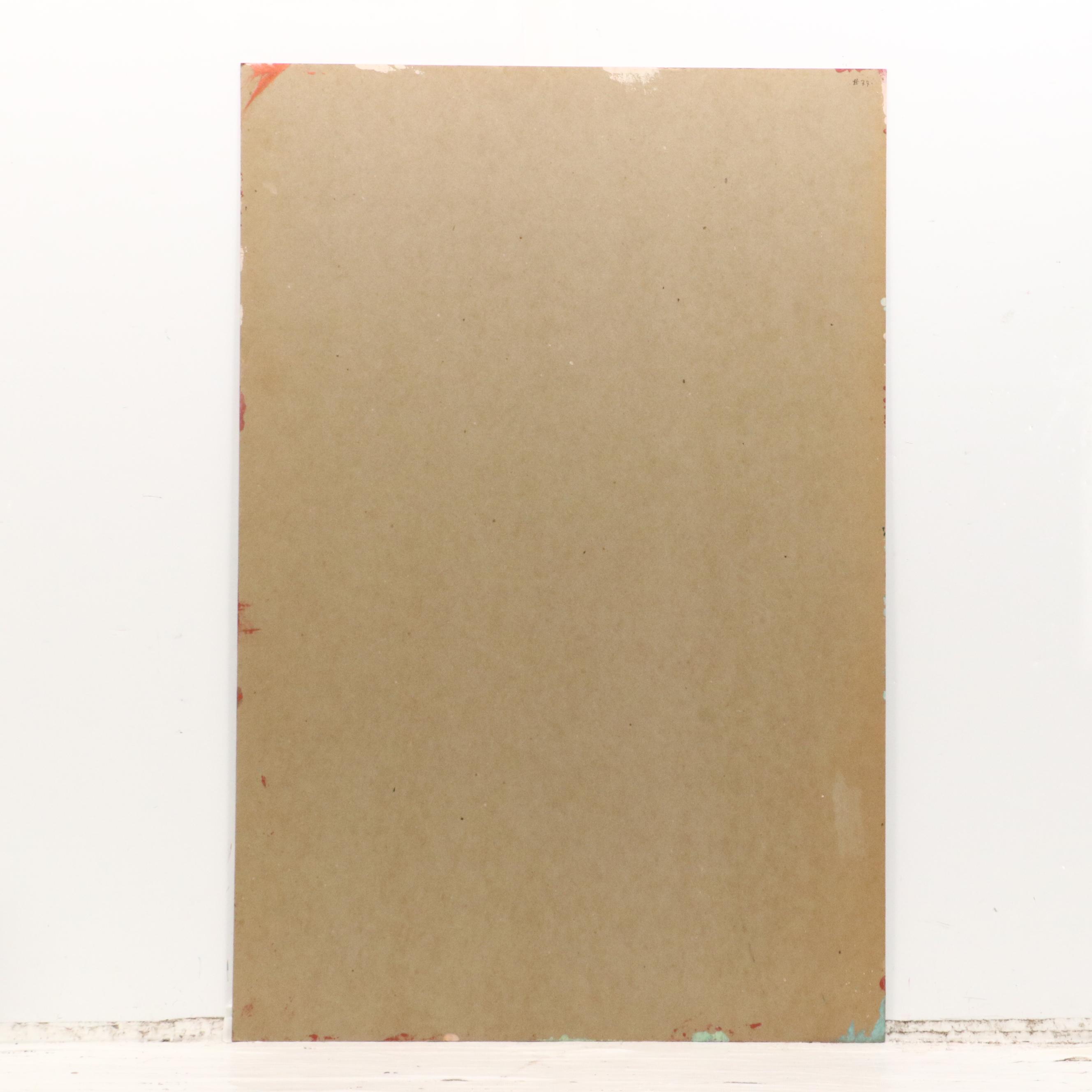 Jack Meanwell Abstract Modern Acrylic Painting, 1980