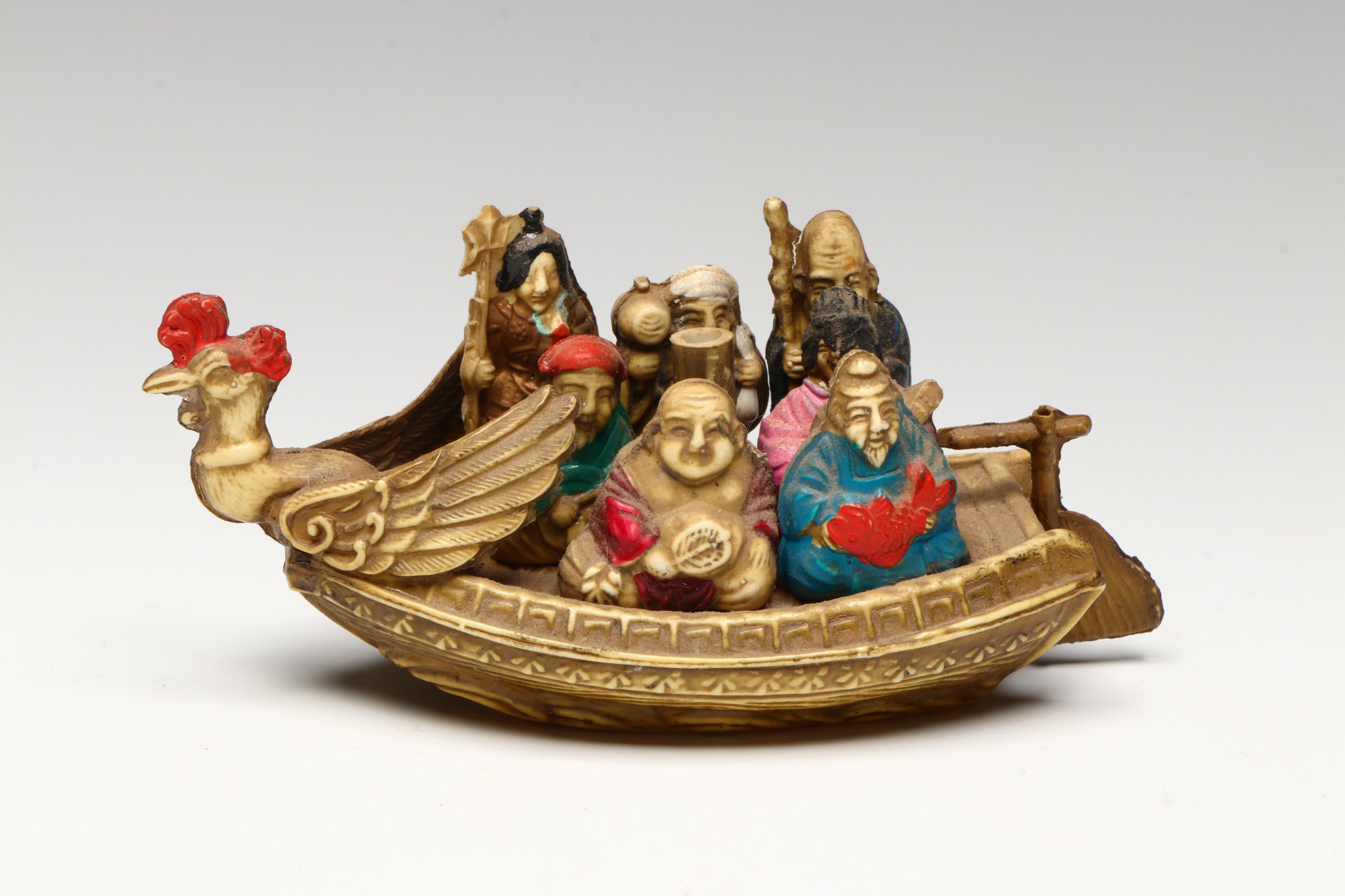 Angel Frosted Glass Candle Holders with Santa Cookie Tin and Figurine