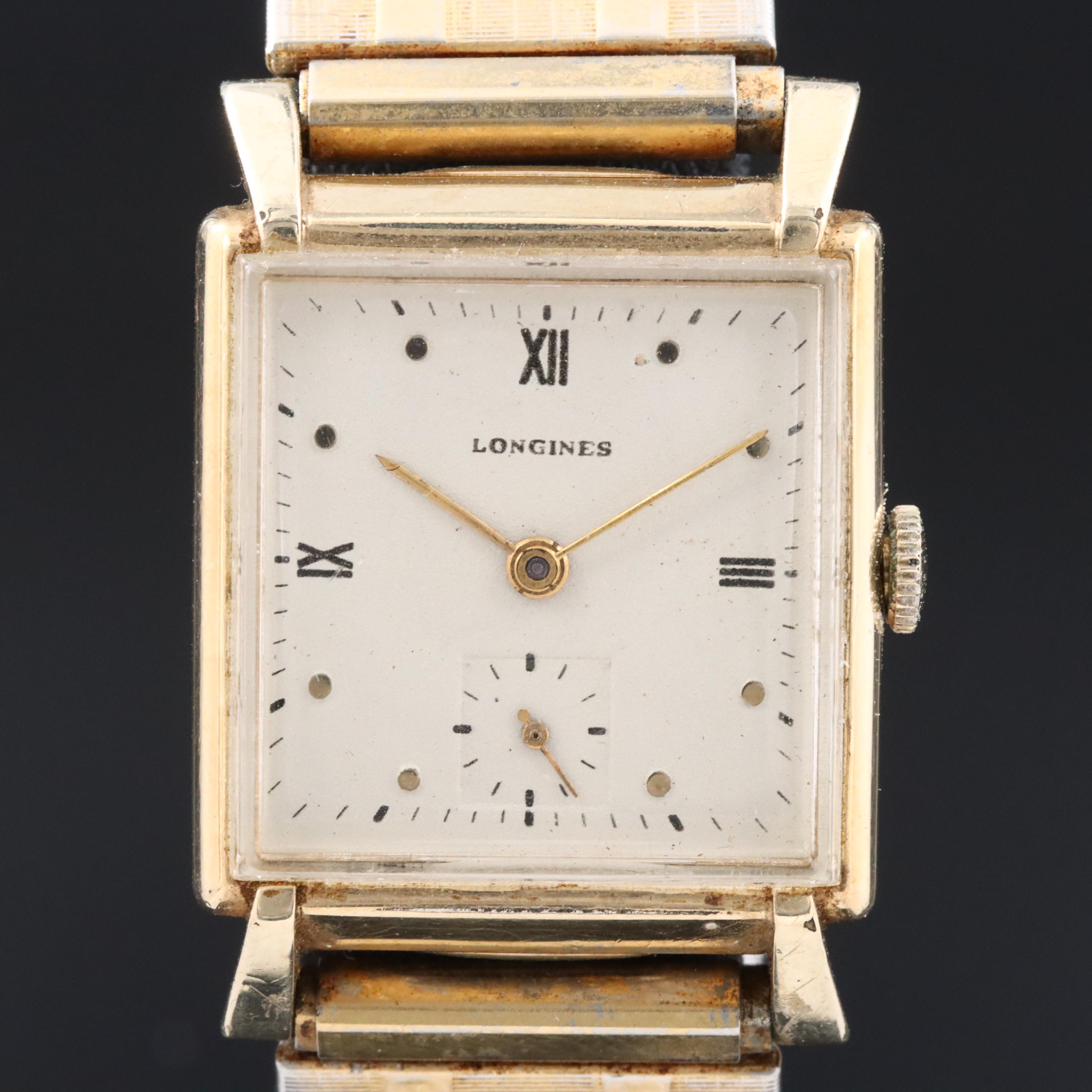 1946 Longines Gold Filled Stem Wind Watch