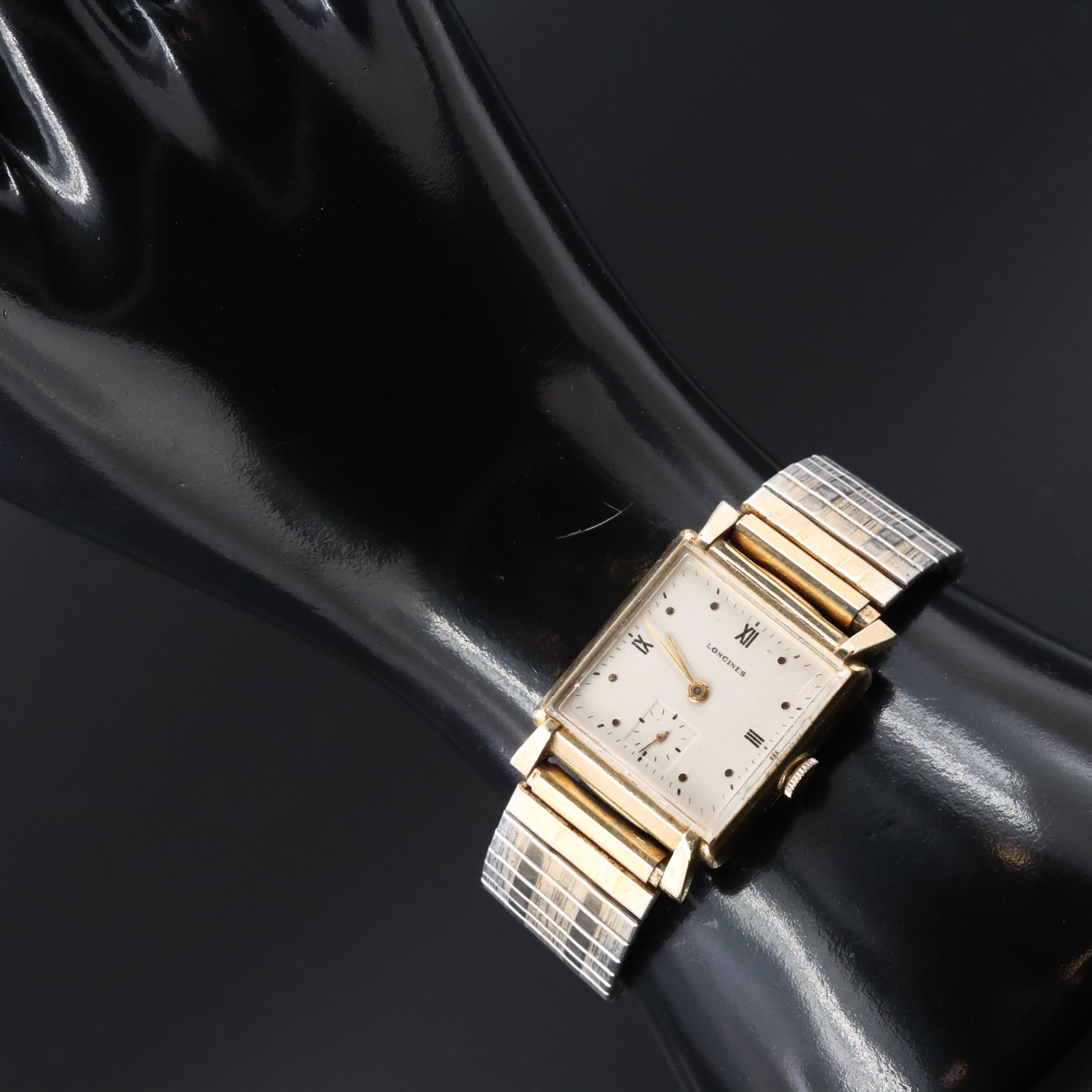 1946 Longines Gold Filled Stem Wind Watch