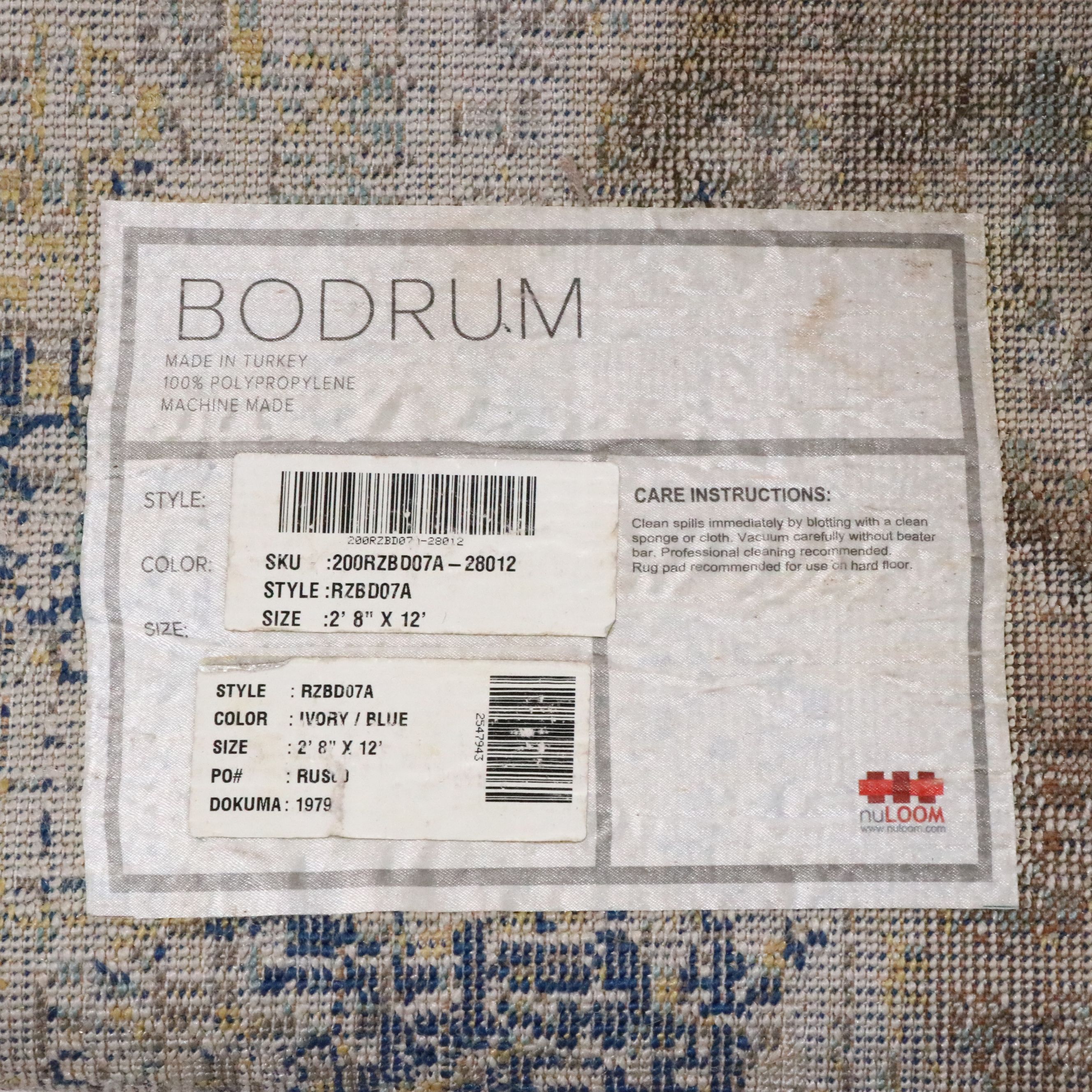 2'8 x 11'10 Machine Made Nuloom "Bodrum" Carpet Runner