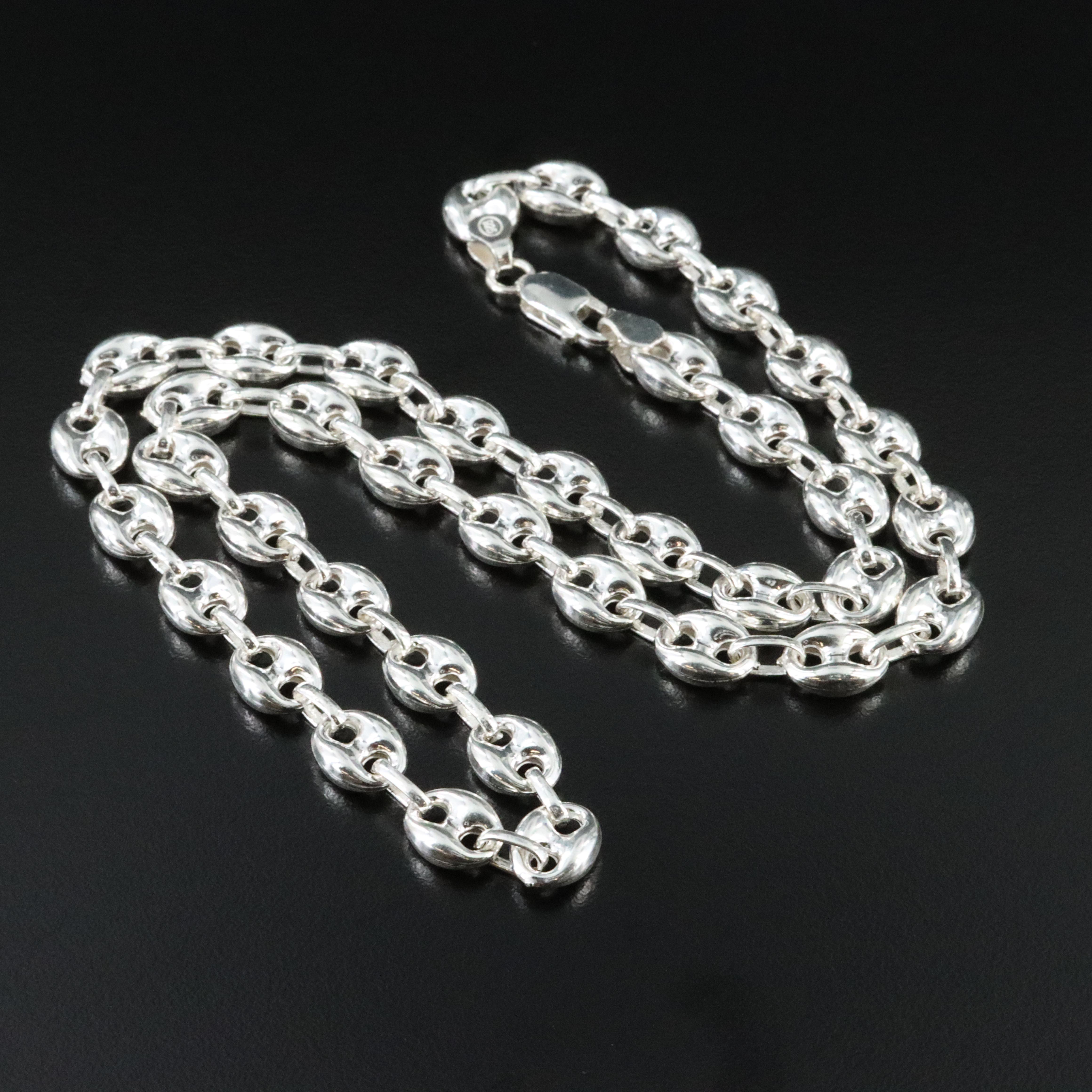 Sterling Mariner Link Necklace