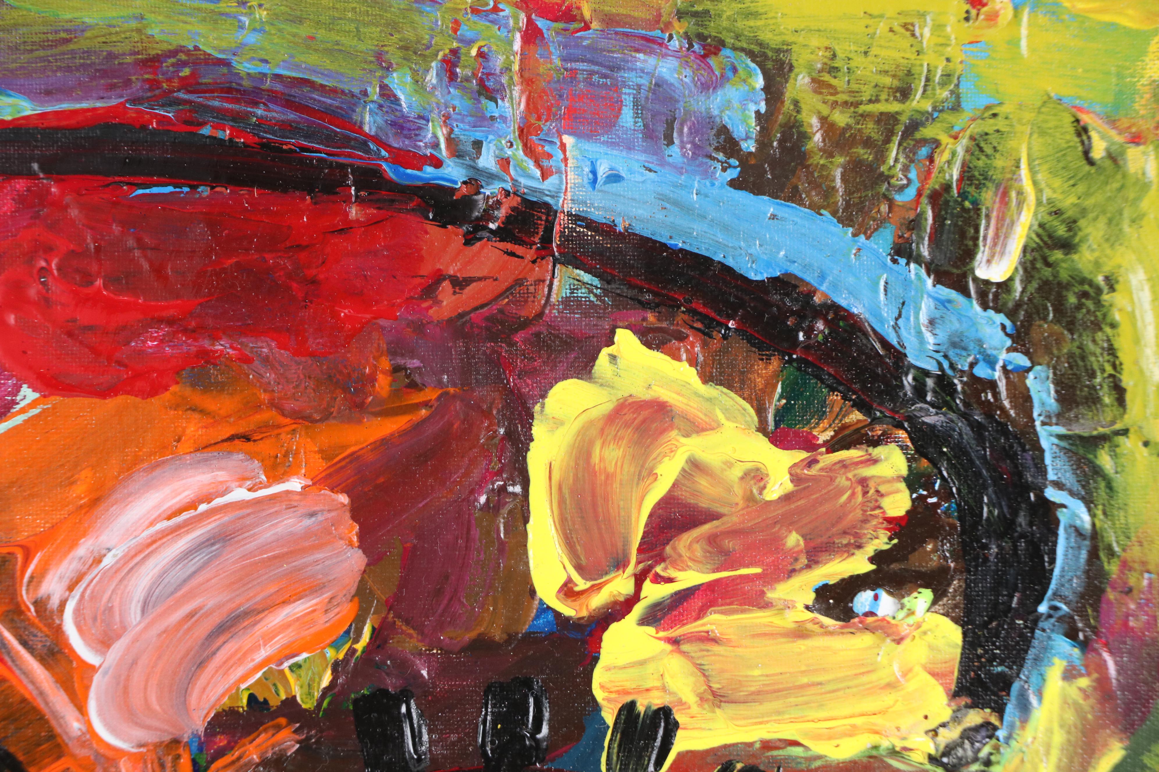 Abiola Idowu Stylized Acrylic Portrait "Loving You Is A Great Deal," 2023