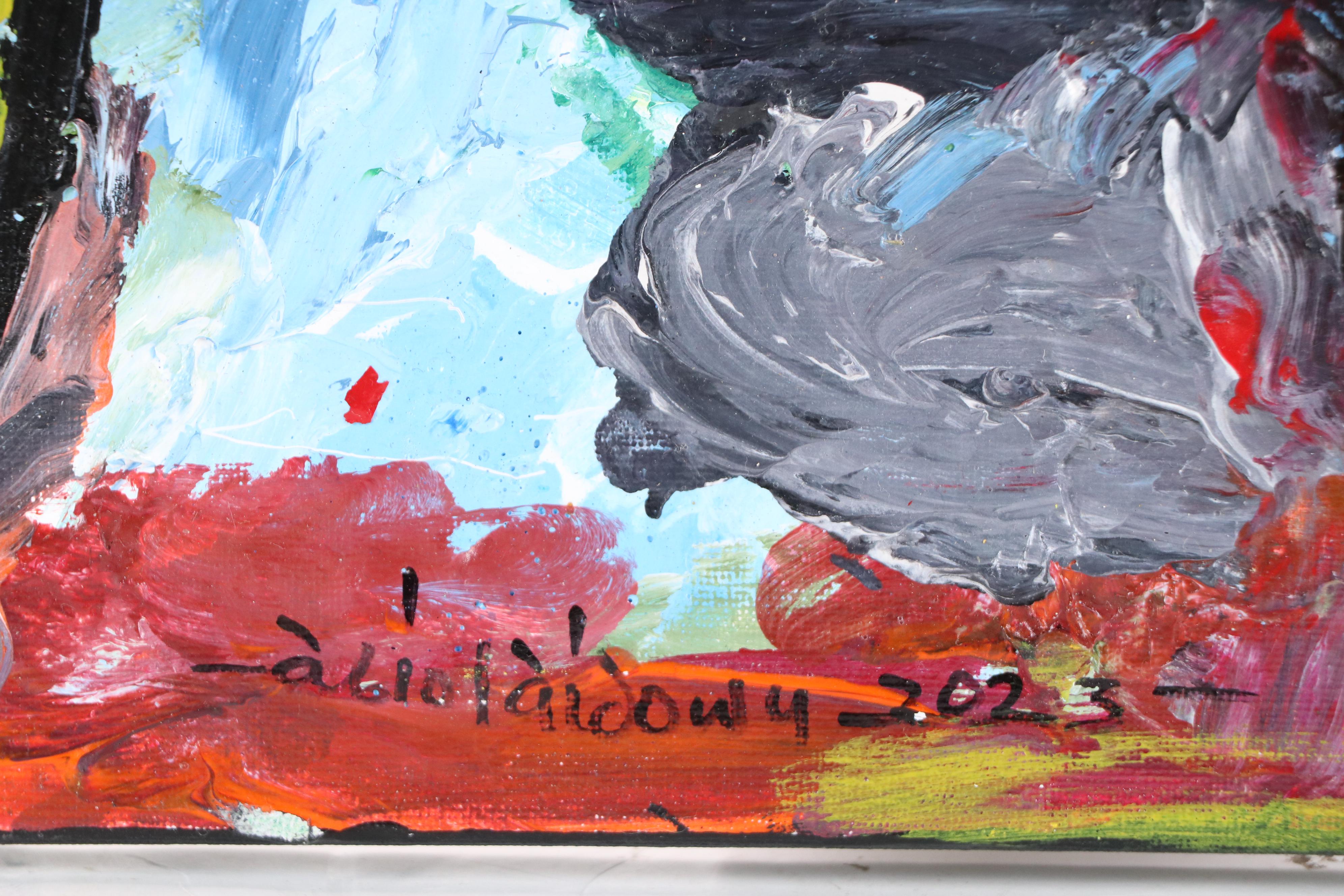 Abiola Idowu Stylized Acrylic Portrait "Loving You Is A Great Deal," 2023