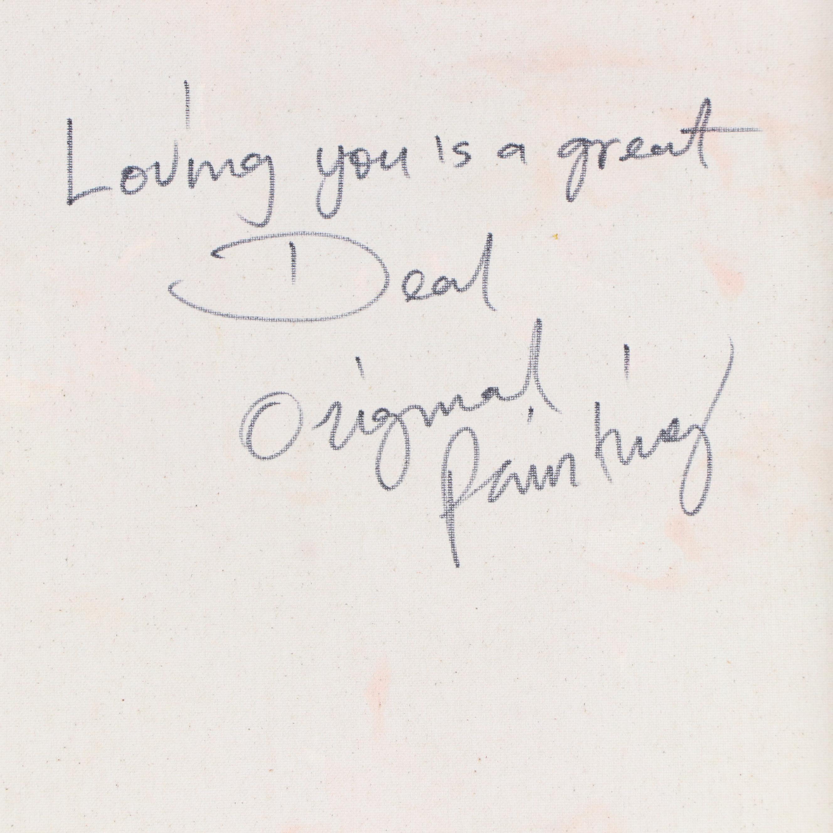 Abiola Idowu Stylized Acrylic Portrait "Loving You Is A Great Deal," 2023