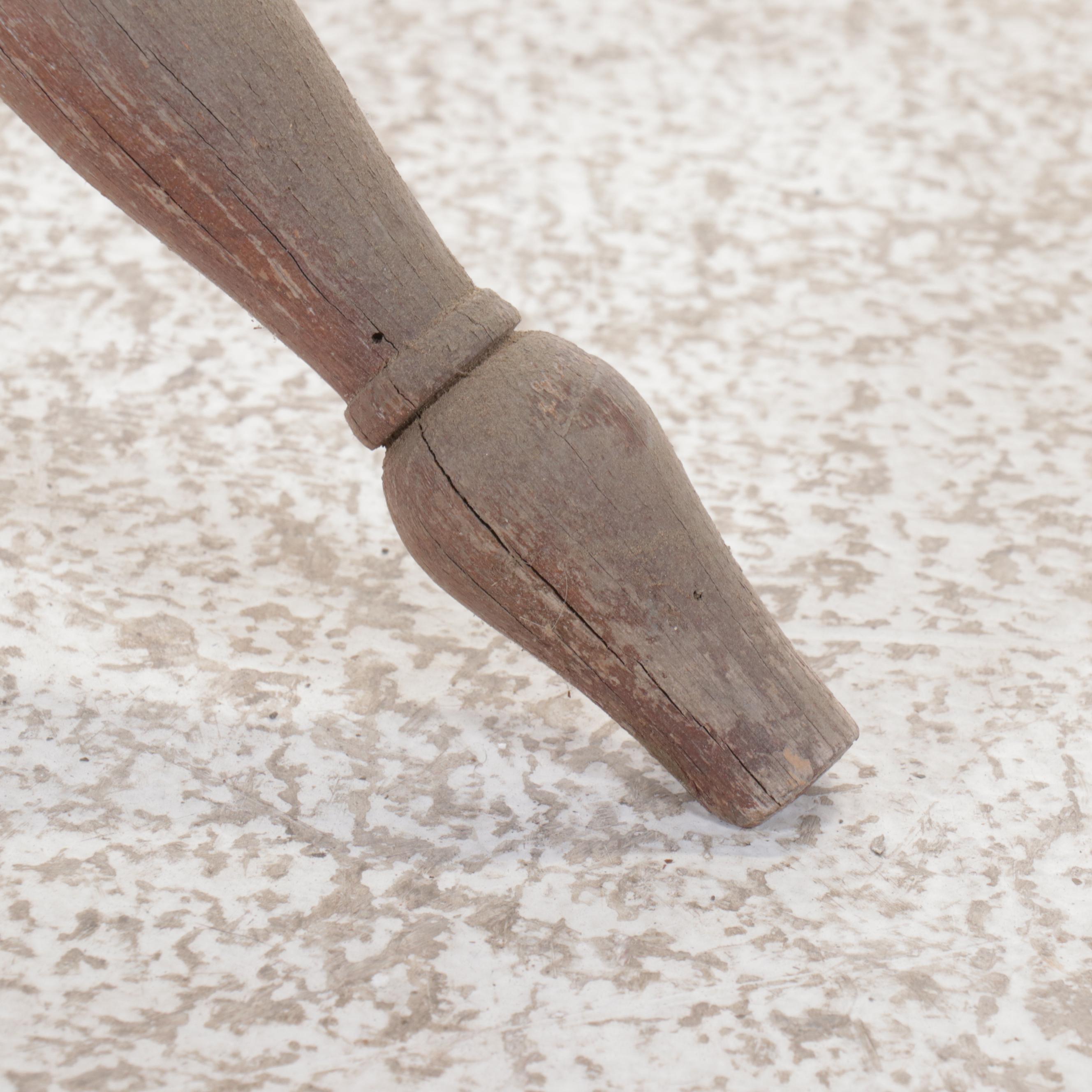 Primitive Wooden Spinner's Weasel Wheel Yarn Skein Winder, Antique