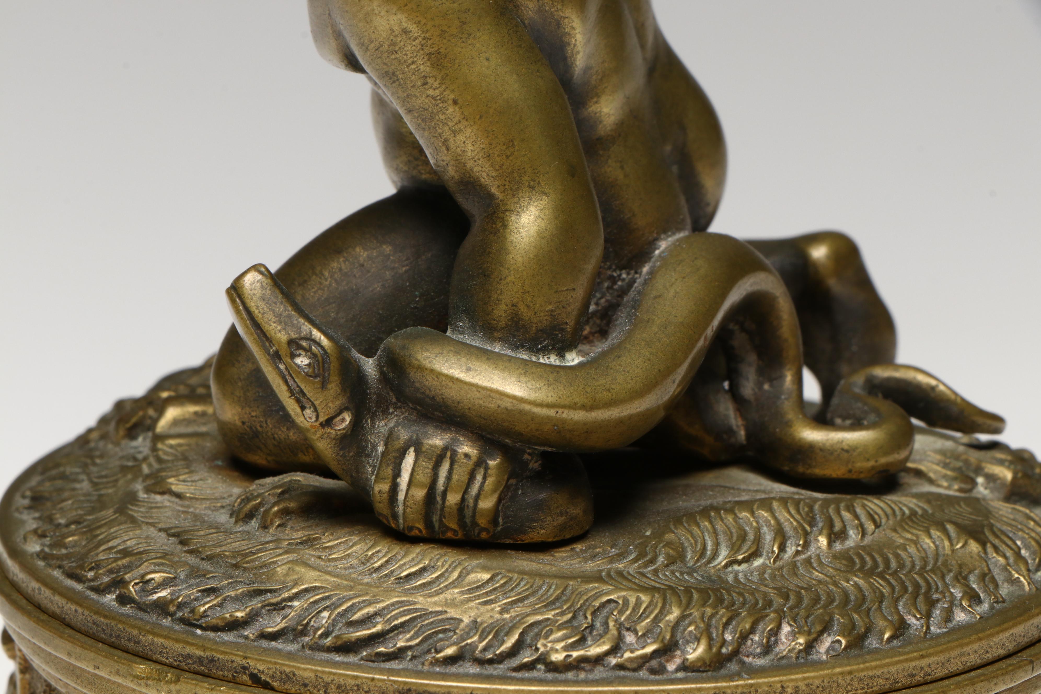 Antique Grand Tour Gilt Bronze Box, 19th Century