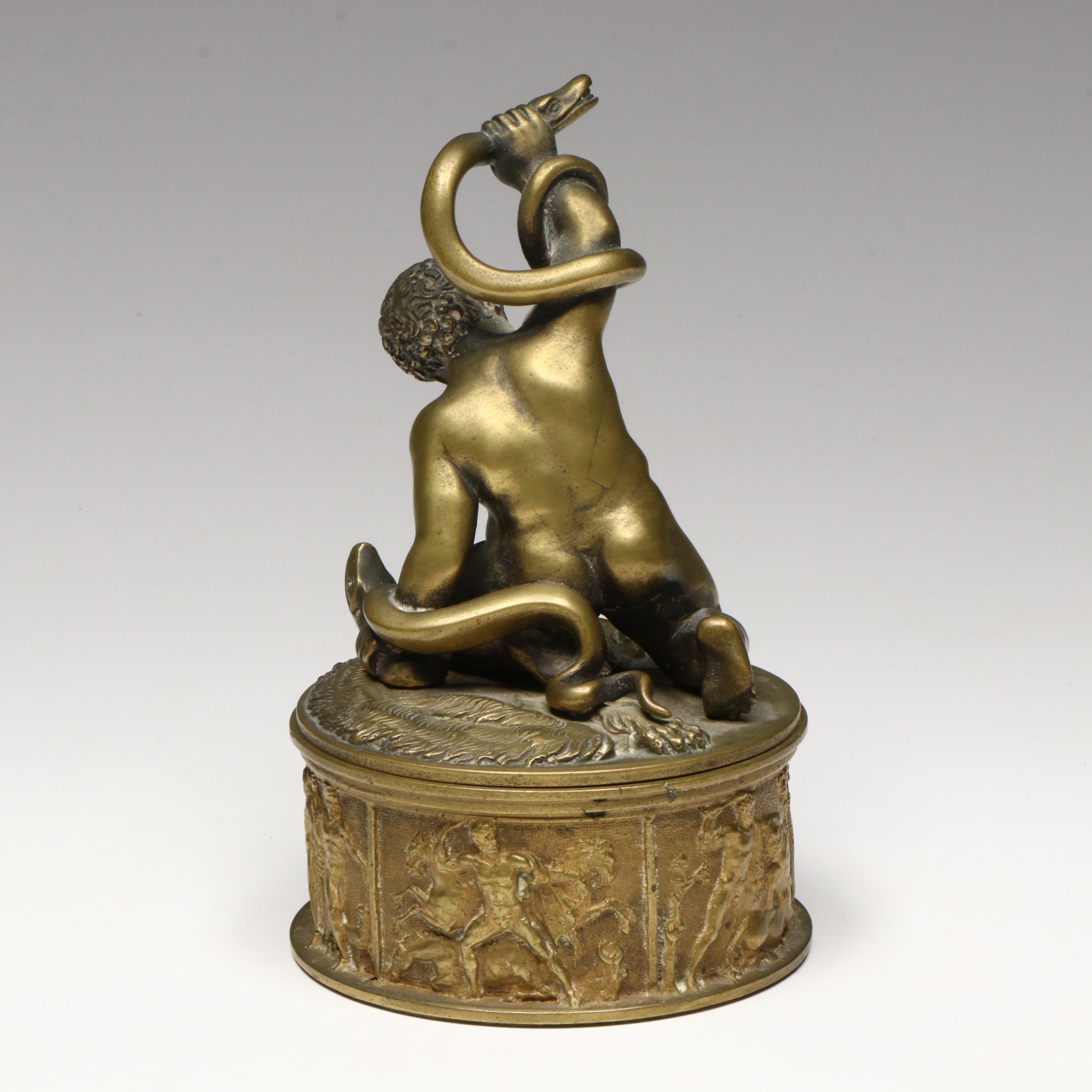 Antique Grand Tour Gilt Bronze Box, 19th Century