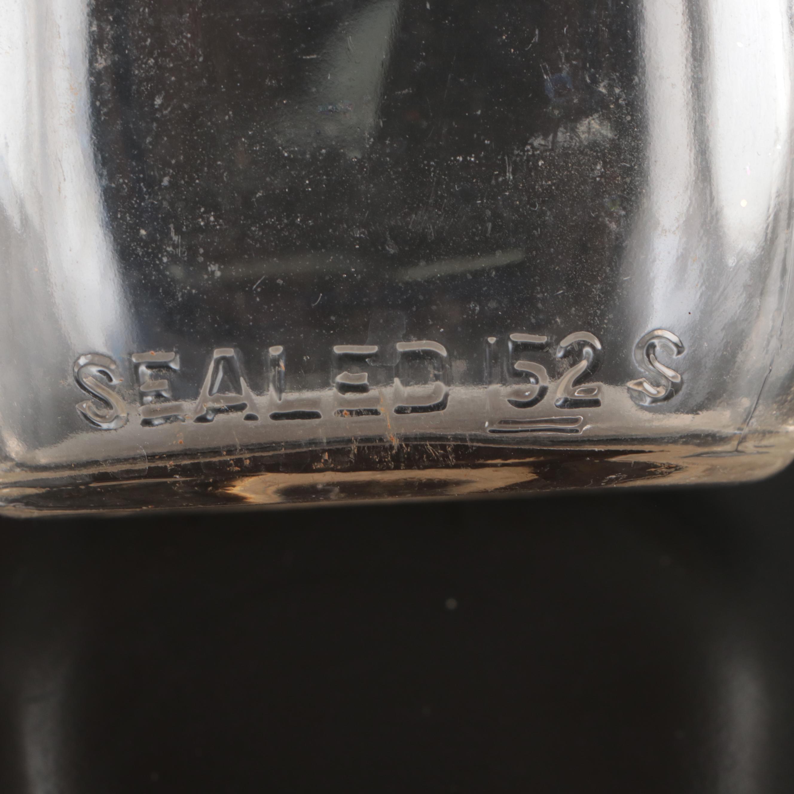 Spring Hill Dairy and Other Glass Dairy Bottles, Mid-20th Century