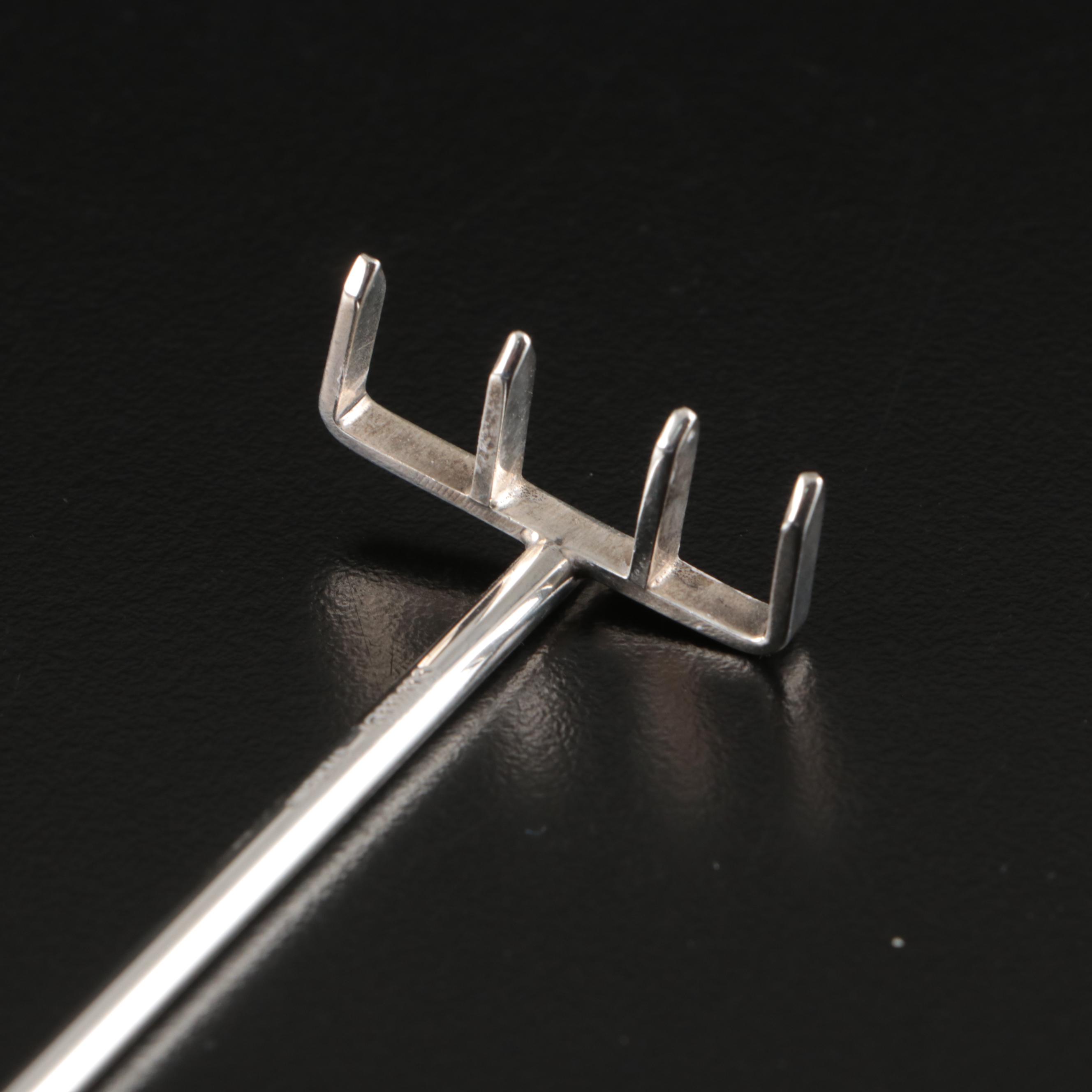 Cartier Sterling Silver Long Handled Serving Utensils