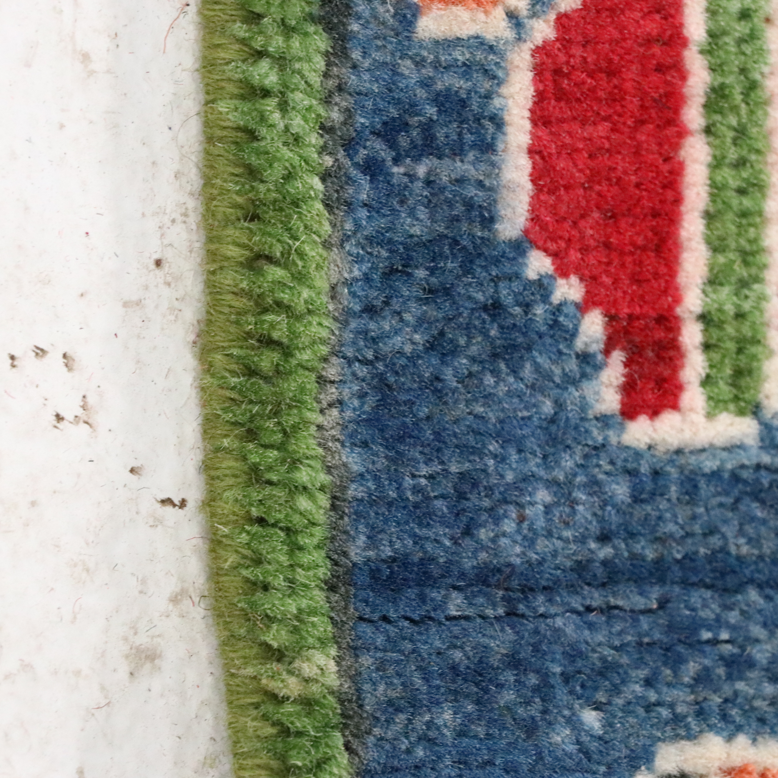 5' x 7'3 Hand-Knotted Afghan Pictorial War Area Rug