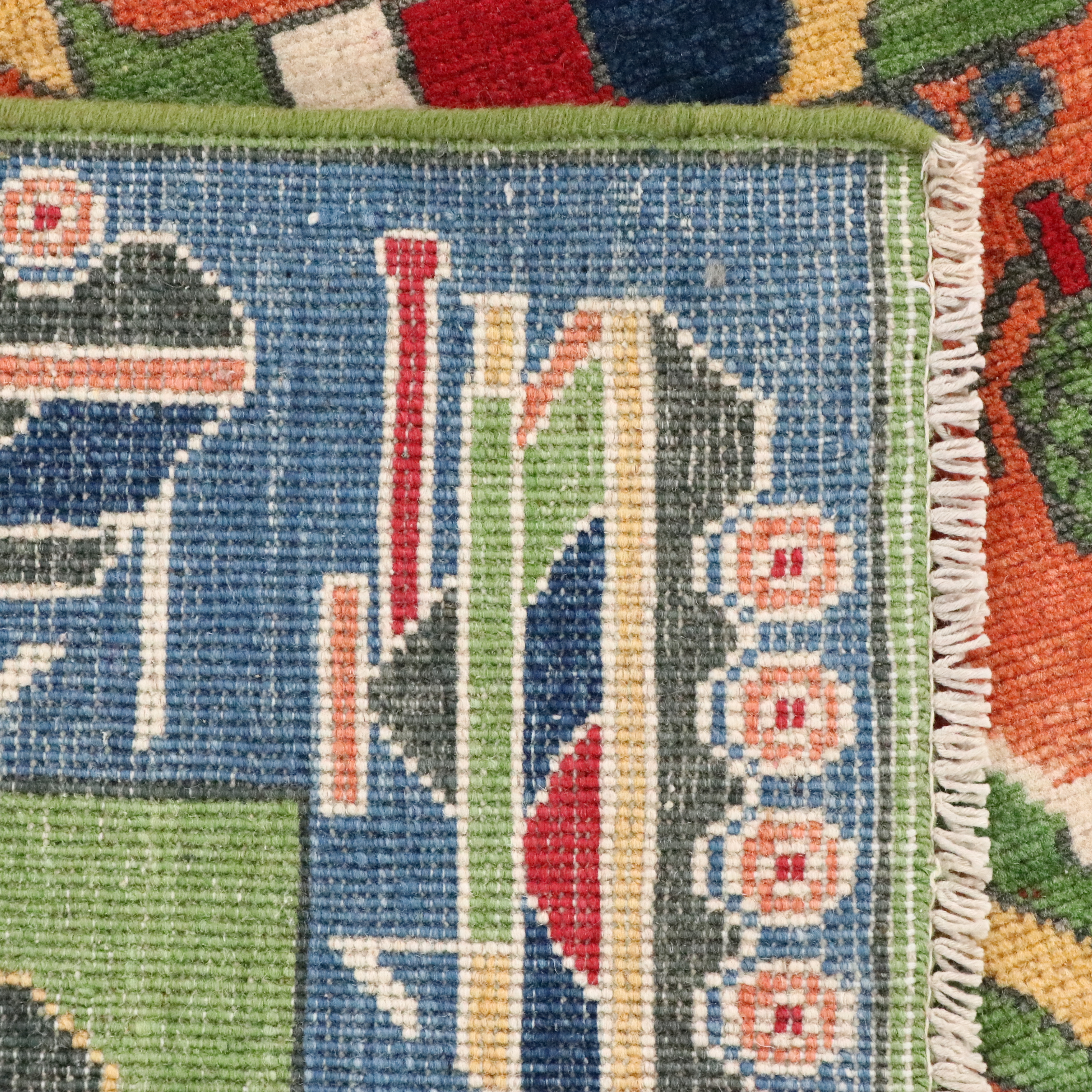 5' x 7'3 Hand-Knotted Afghan Pictorial War Area Rug