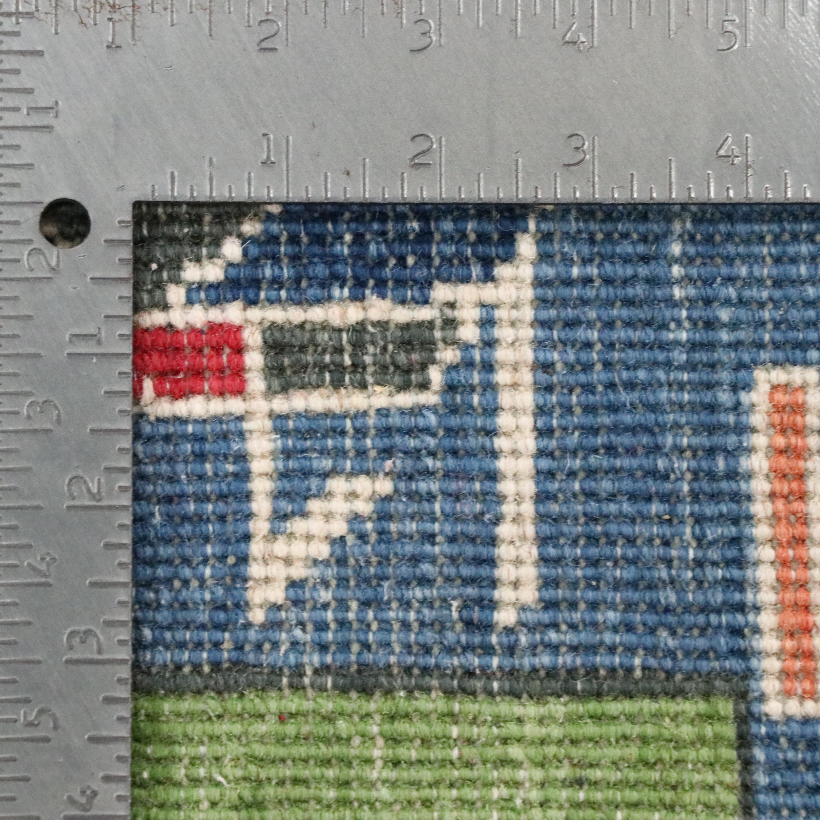 5' x 7'3 Hand-Knotted Afghan Pictorial War Area Rug