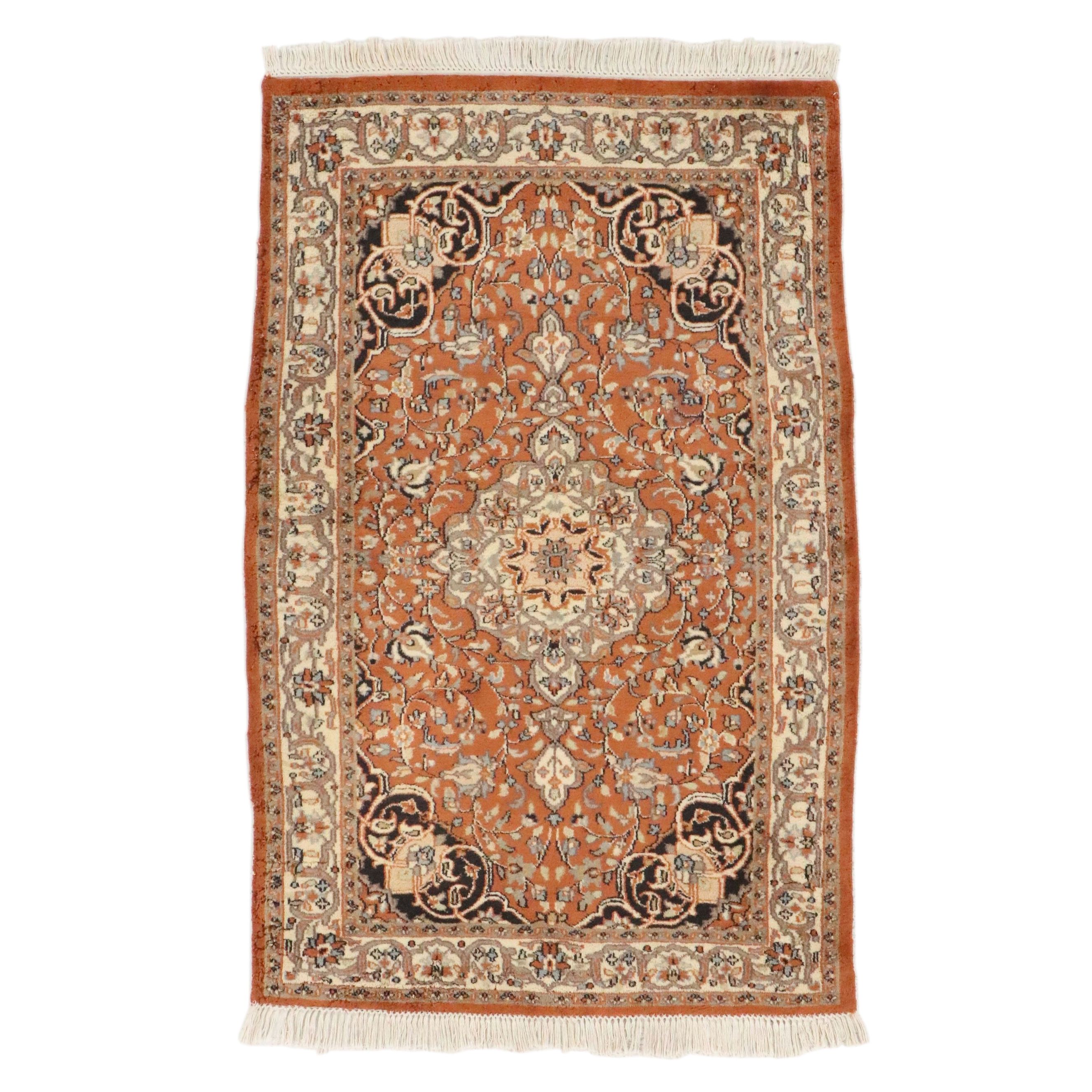 3'3 x 5'3 Hand-Knotted Persian Isfahan Area Rug