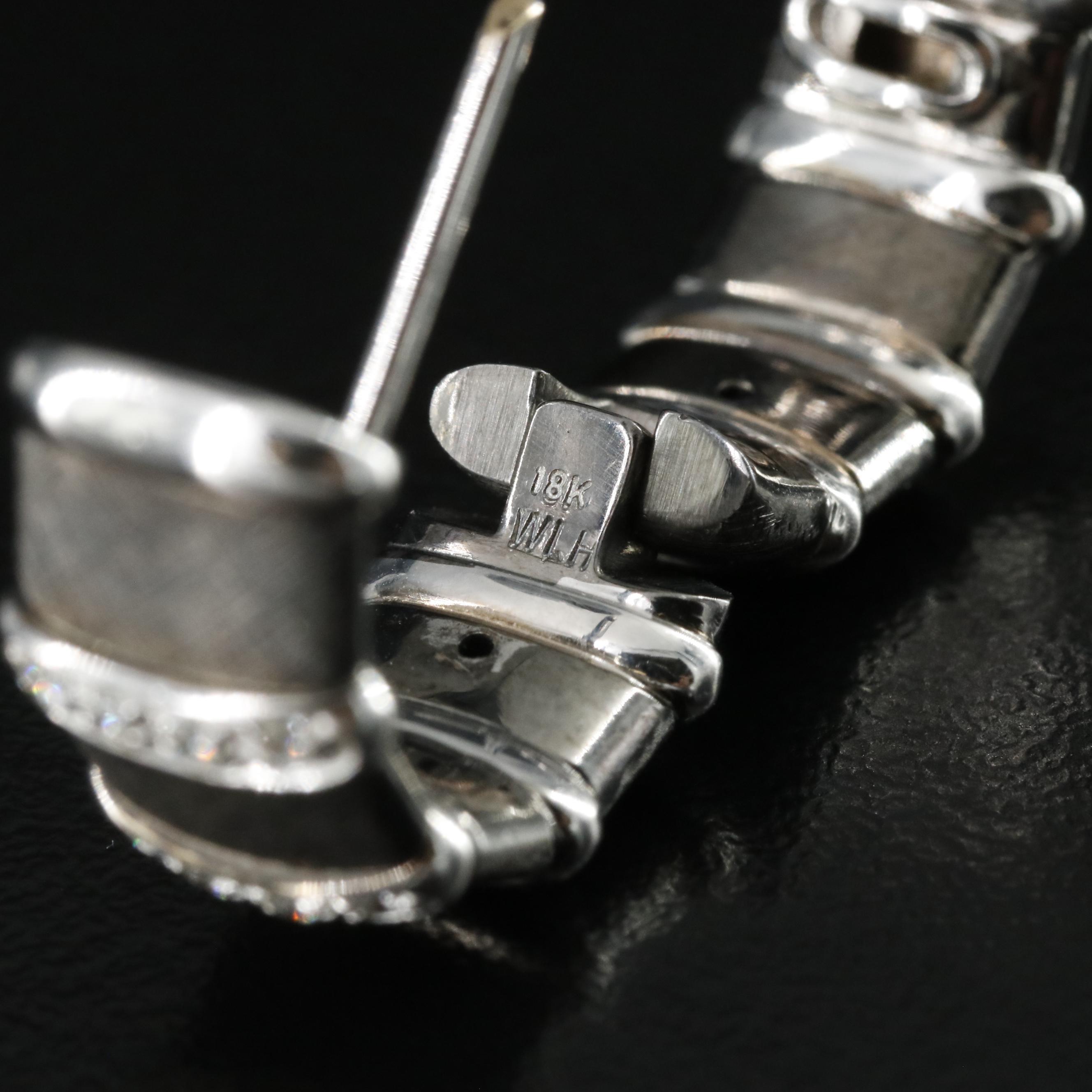 18K 0.16 CTW Diamond Hoop Earrings