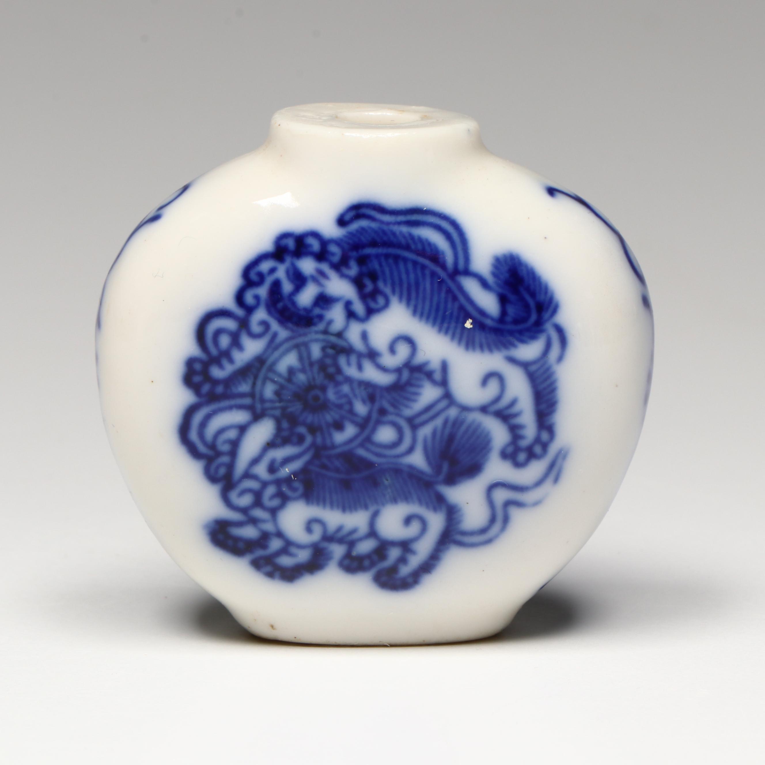 Antique Chinese Hand-Painted Porcelain and Cloisonné Snuff Bottles