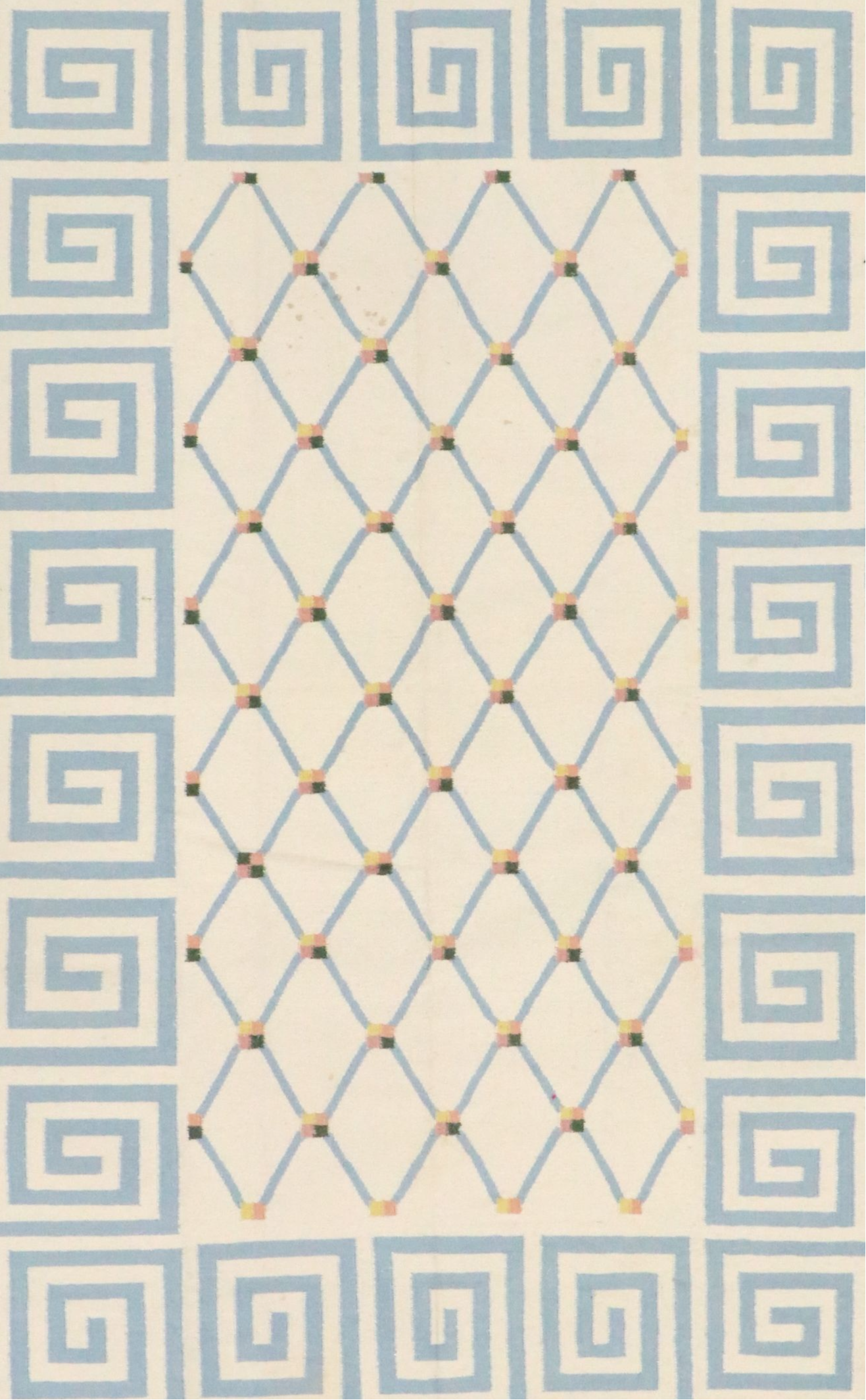 5'7 x 8'9 Handwoven Indian Dhurrie Area Rug