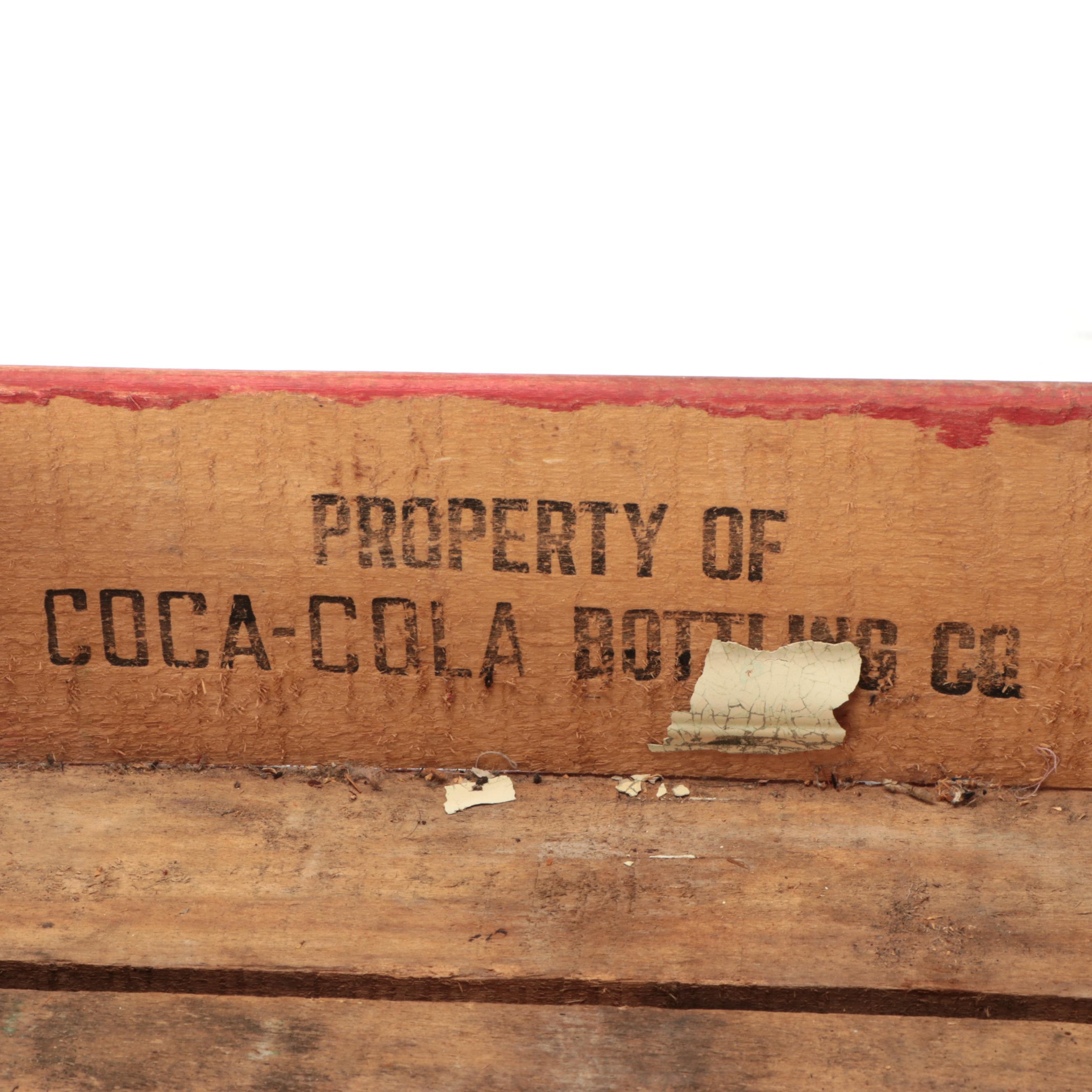 Coca-Cola Wood Crate Wagon and Sign